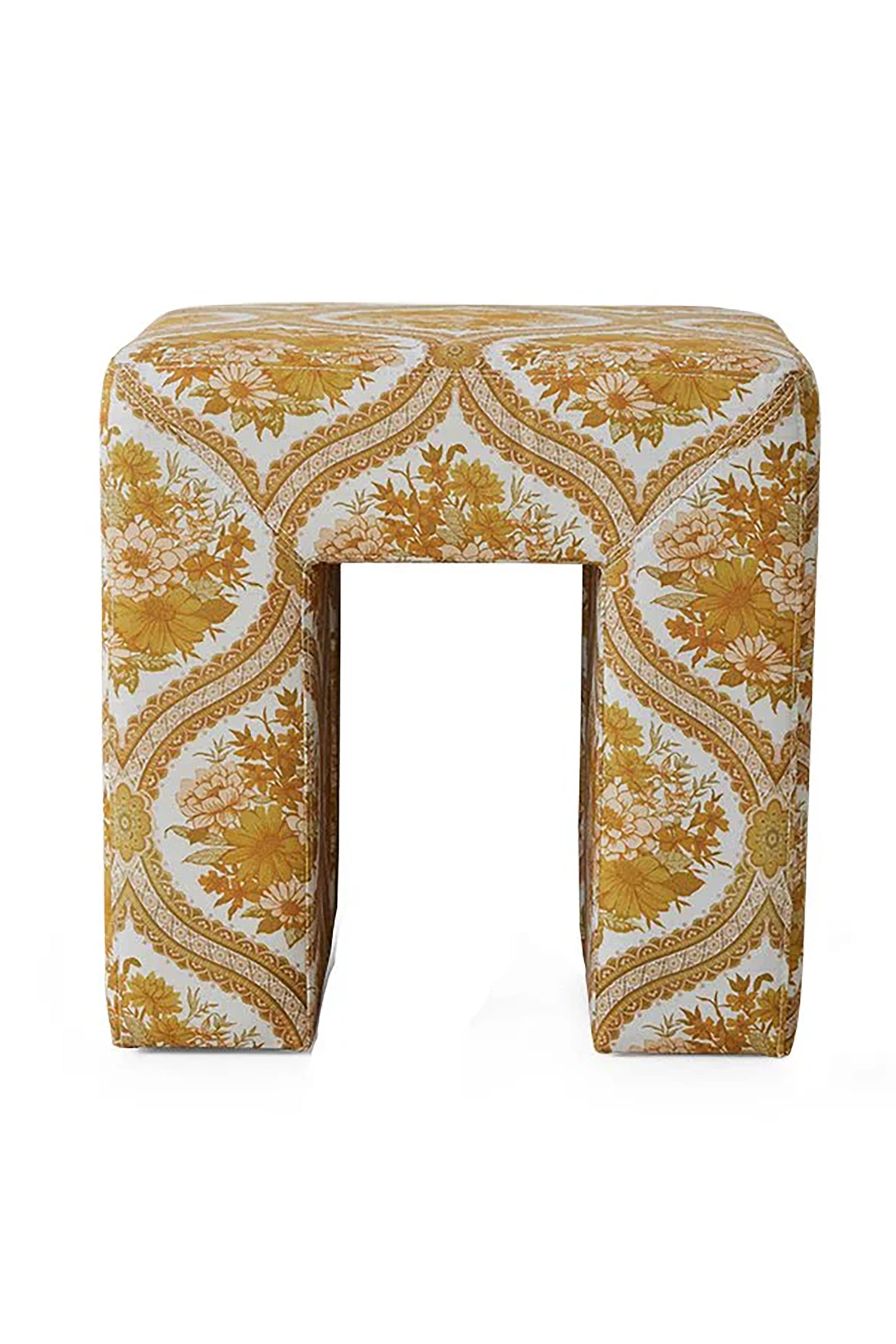 Retro Floral Design Stool