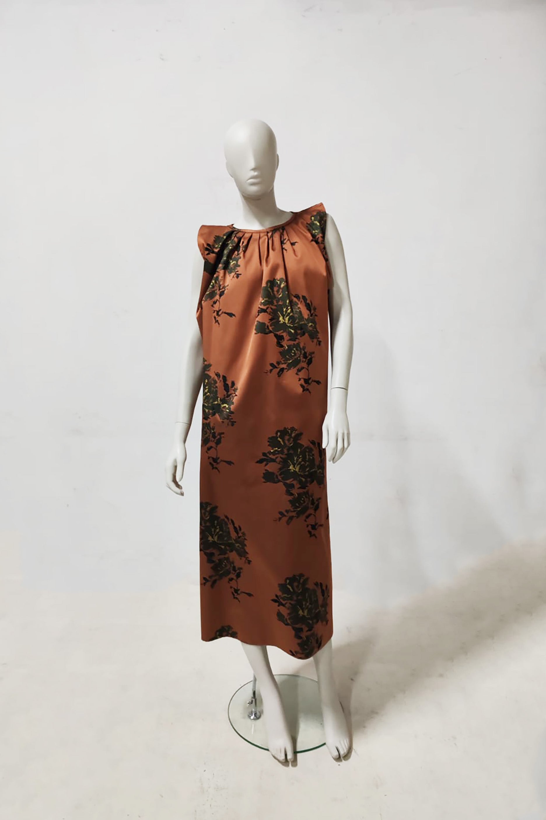 Brown Reversible Flared Sleeve Abaya