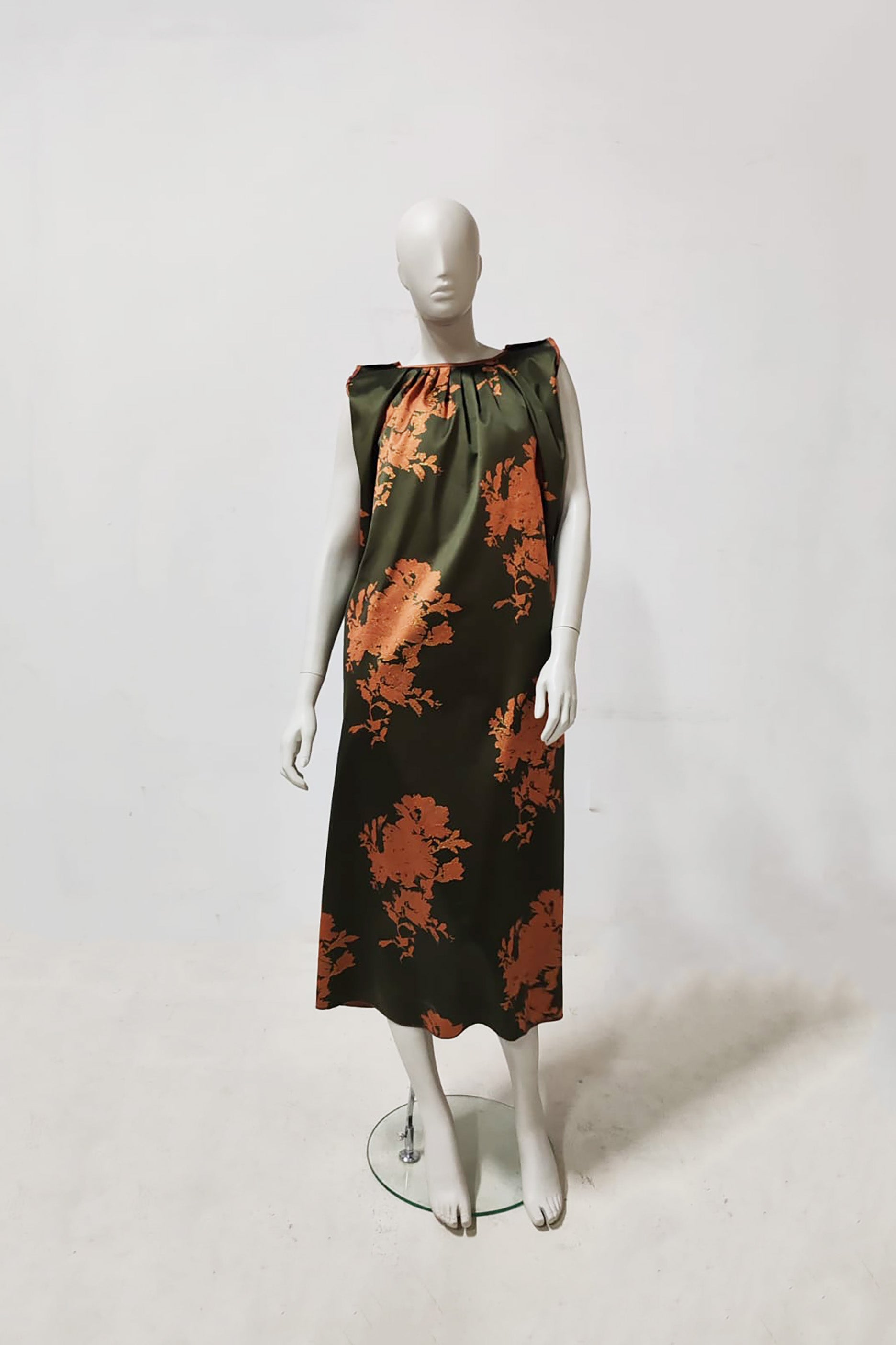 Brown Reversible Flared Sleeve Abaya