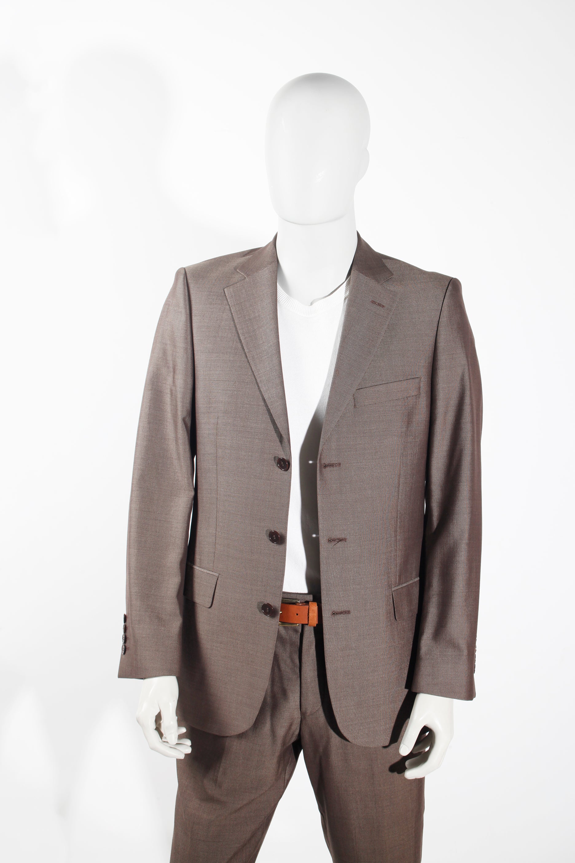 Mens Brown Formal Suit