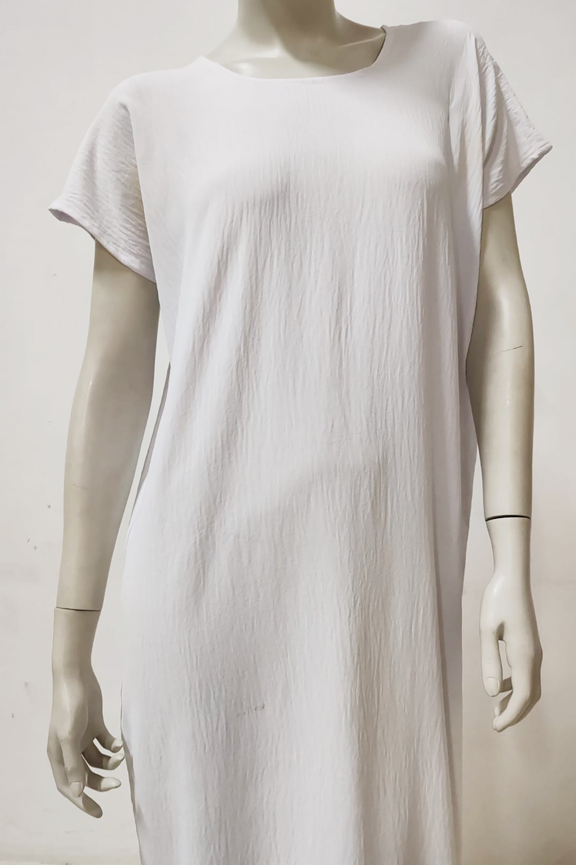 White Under Abaya Dress