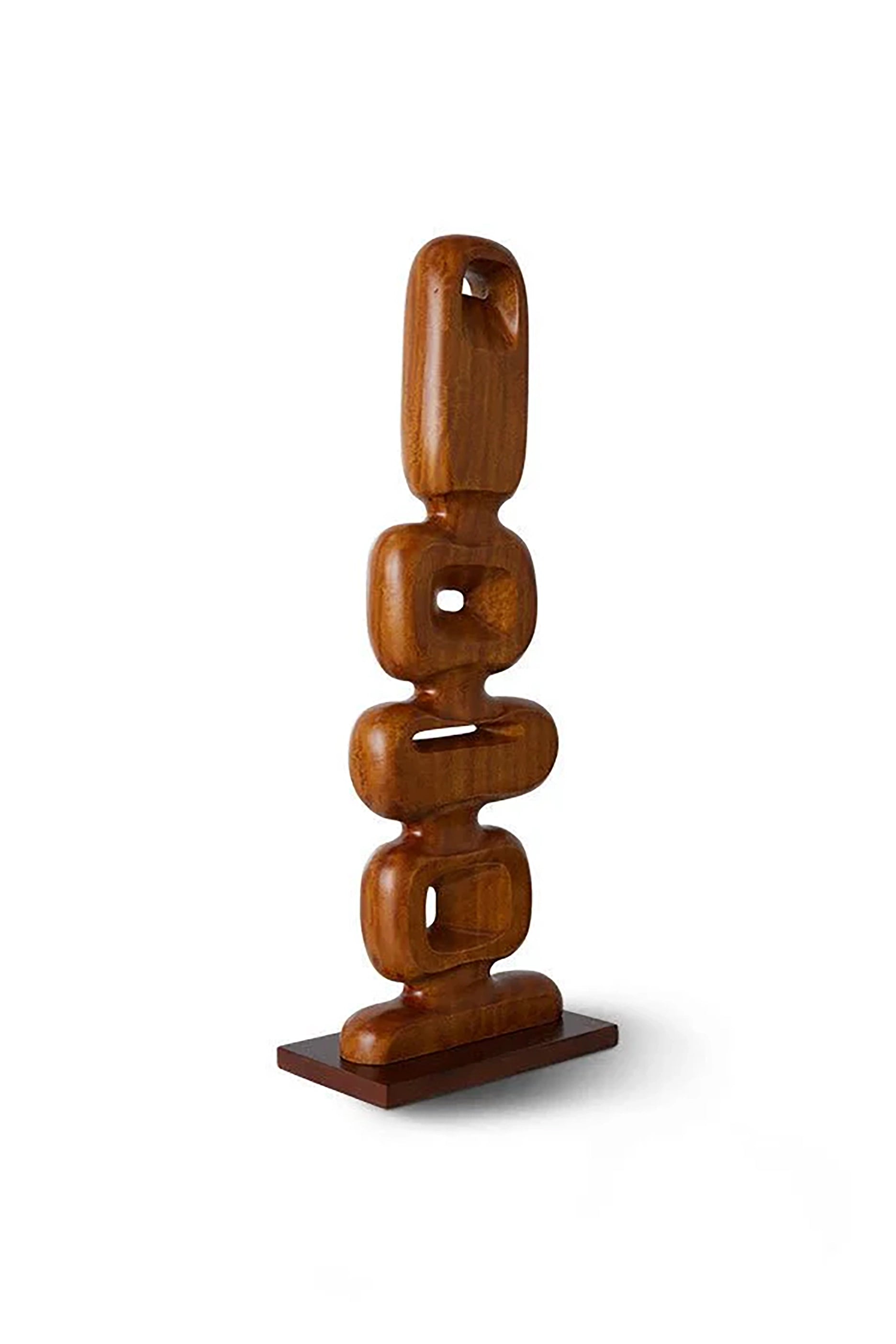 Hand Carved Wooden Sculpture (25x9x71cm)