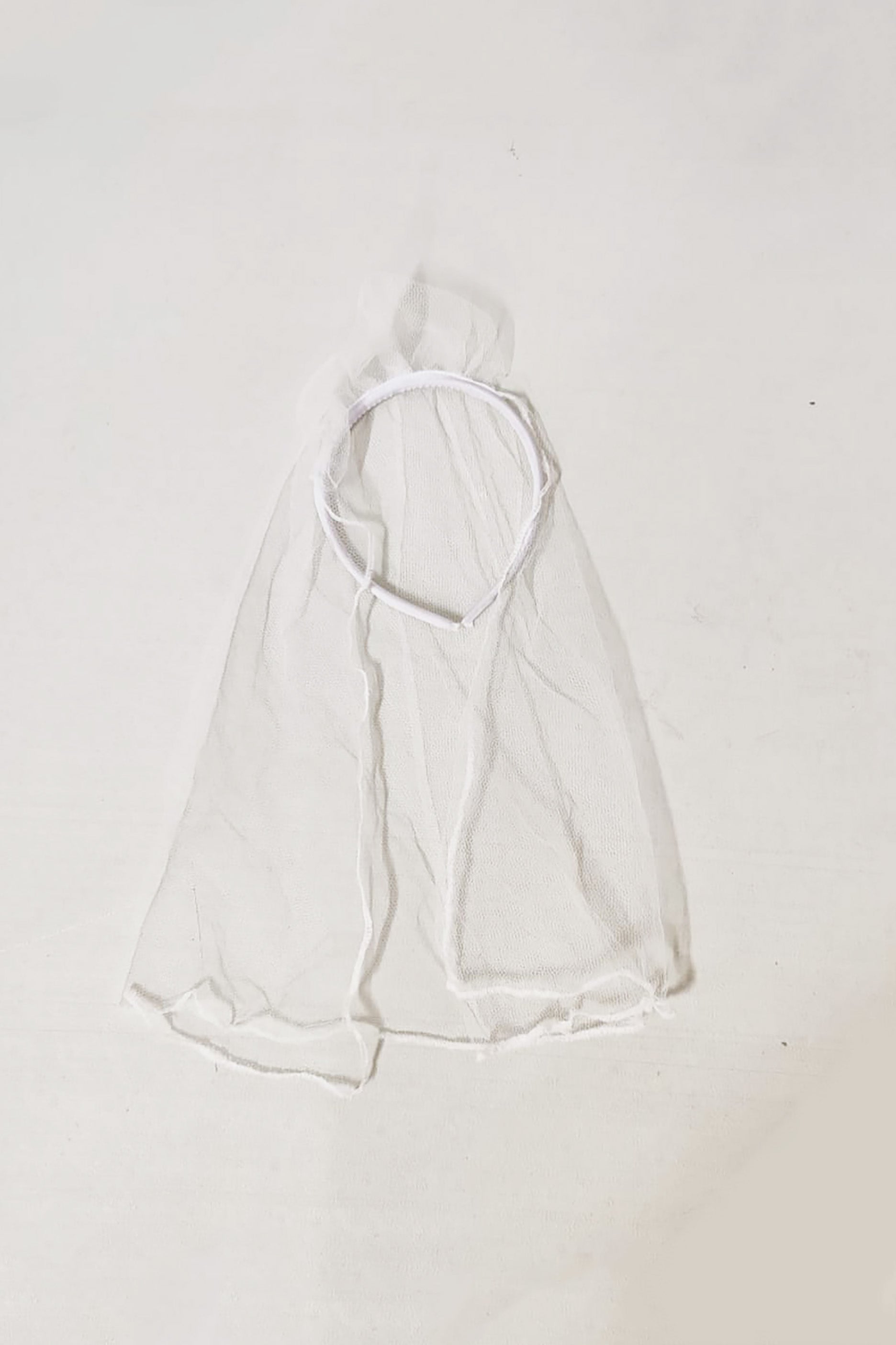 White Headband with Mesh