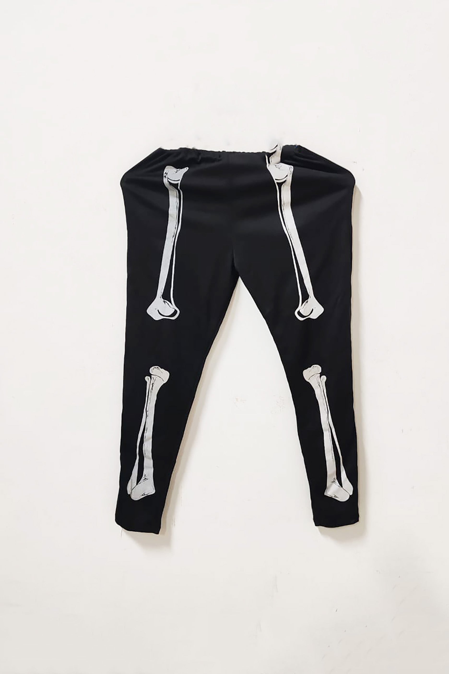 Black Halloween Skeleton Sweatpants