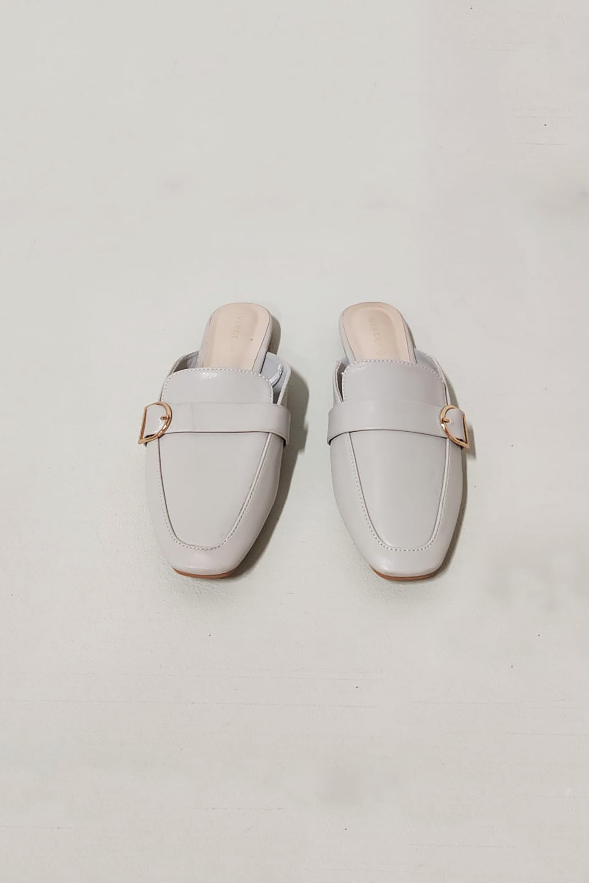 Slip On Blue Mules with Strap