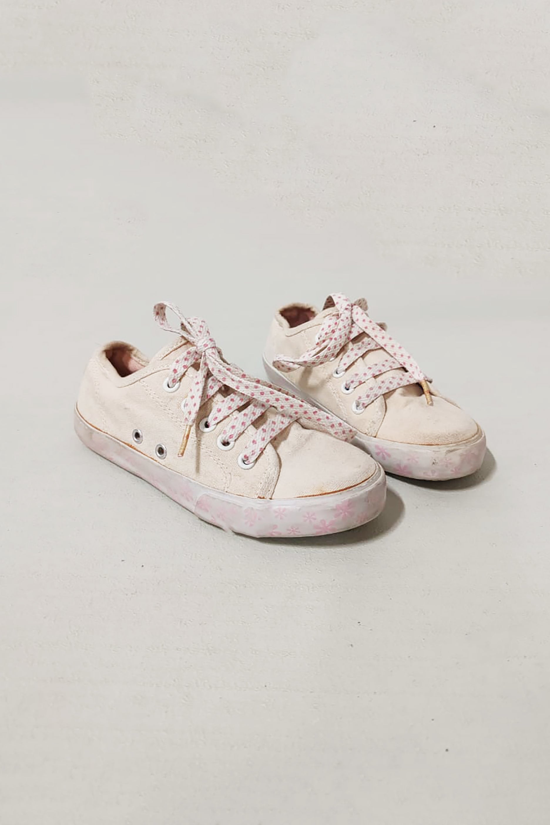 Girls Beige Sneakers