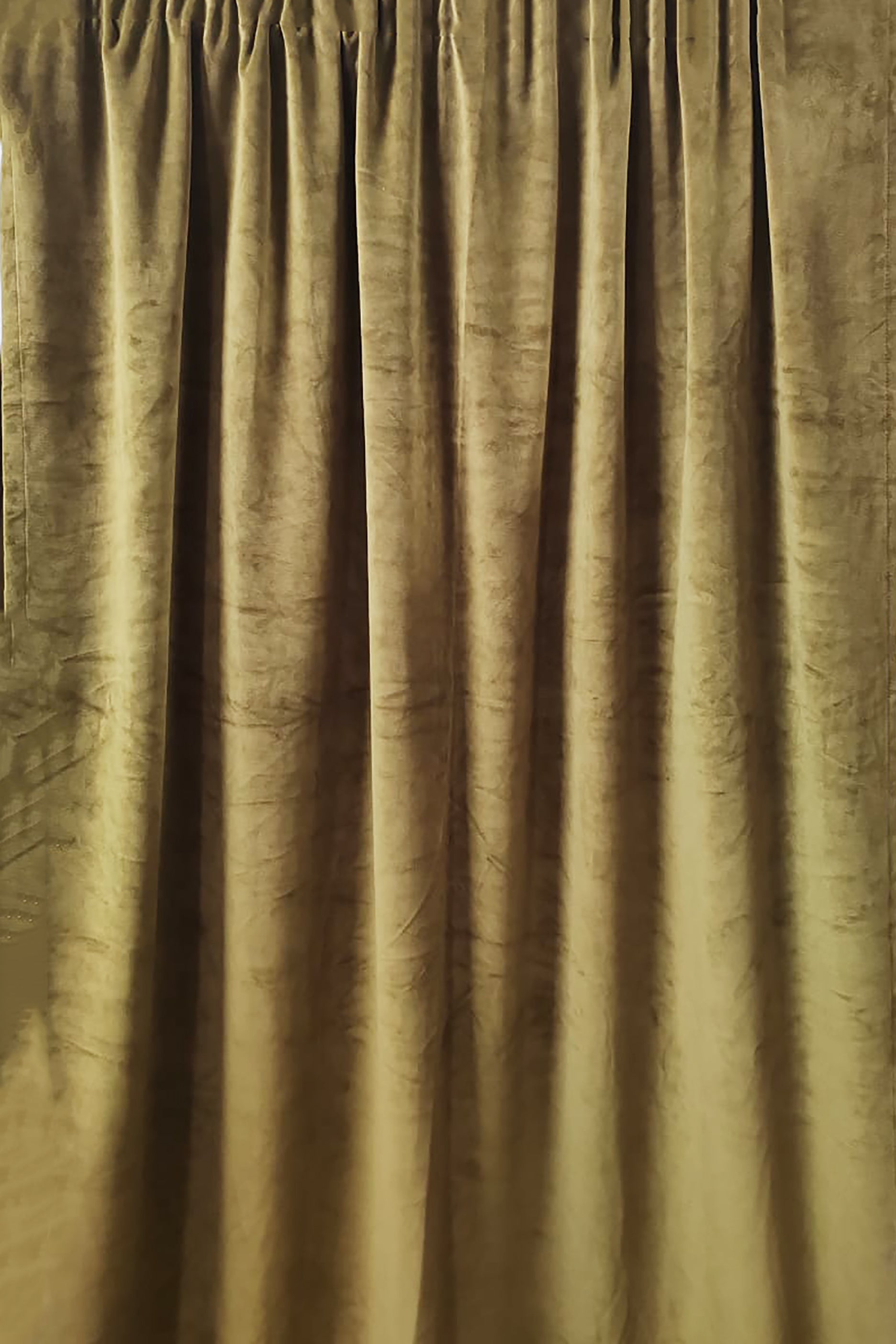Dark Green Velvet Curtains 1 Pair