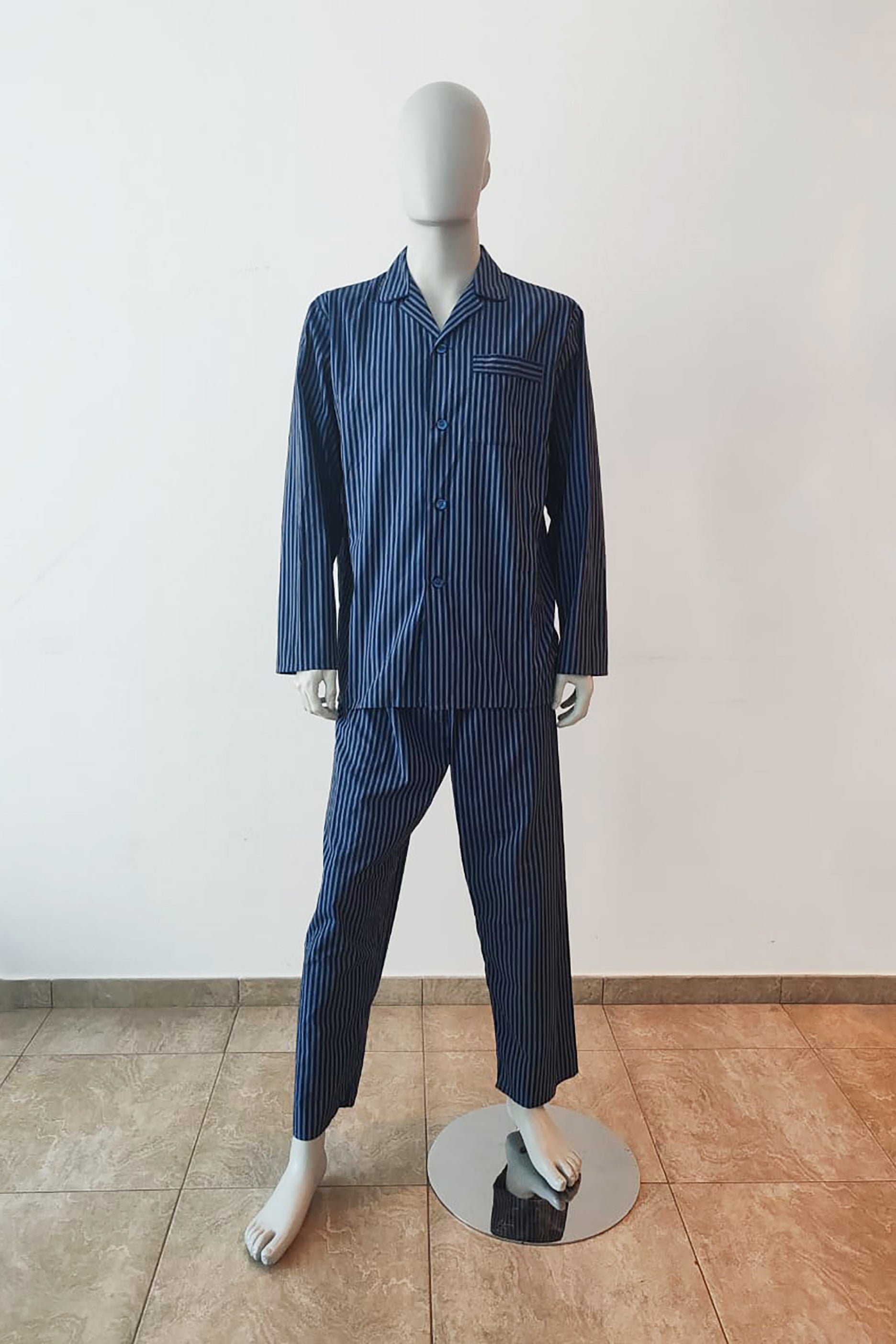 Mens Blue Striped Panjama Design