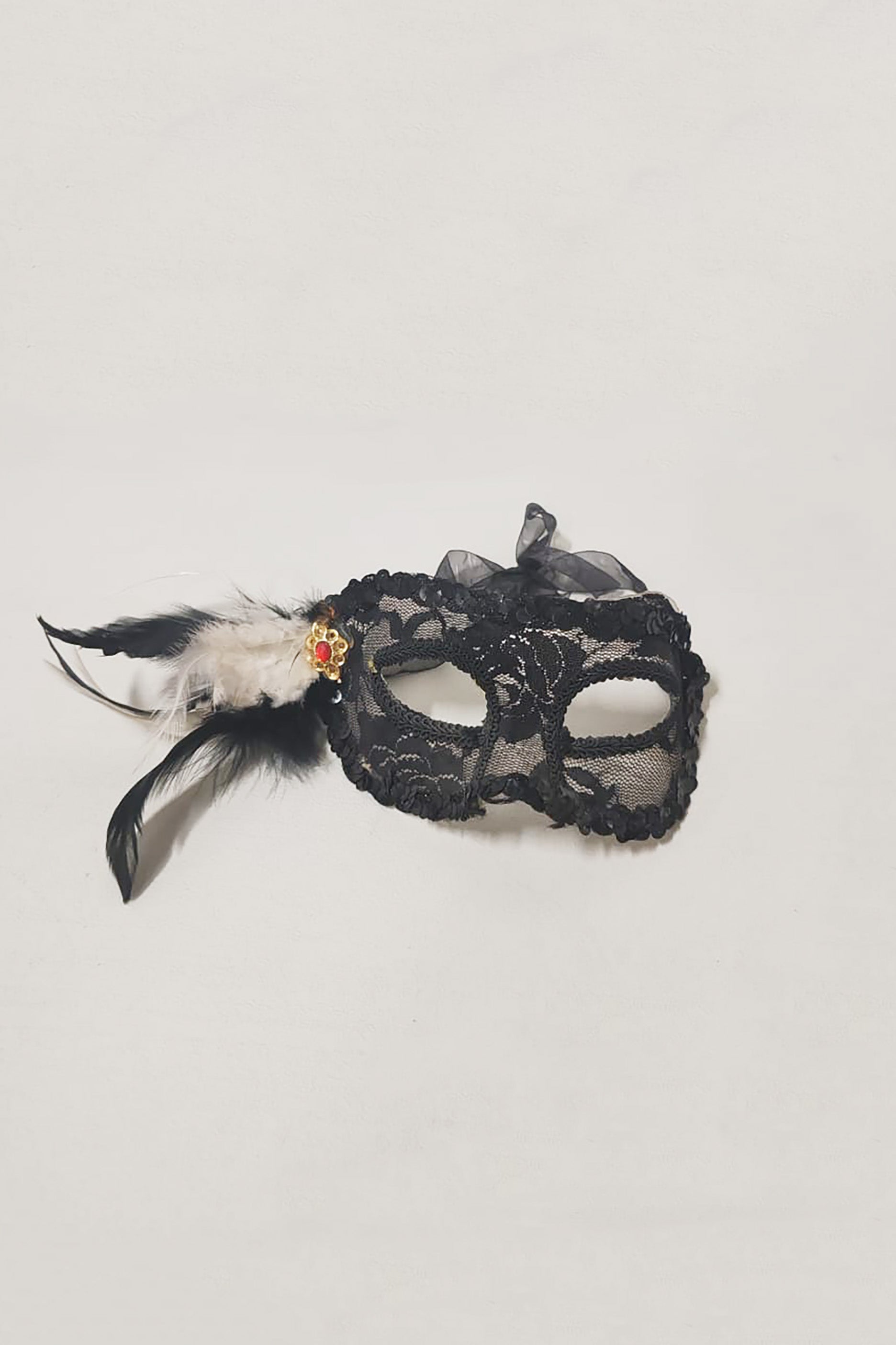 Venetian Black Masquerade Mask