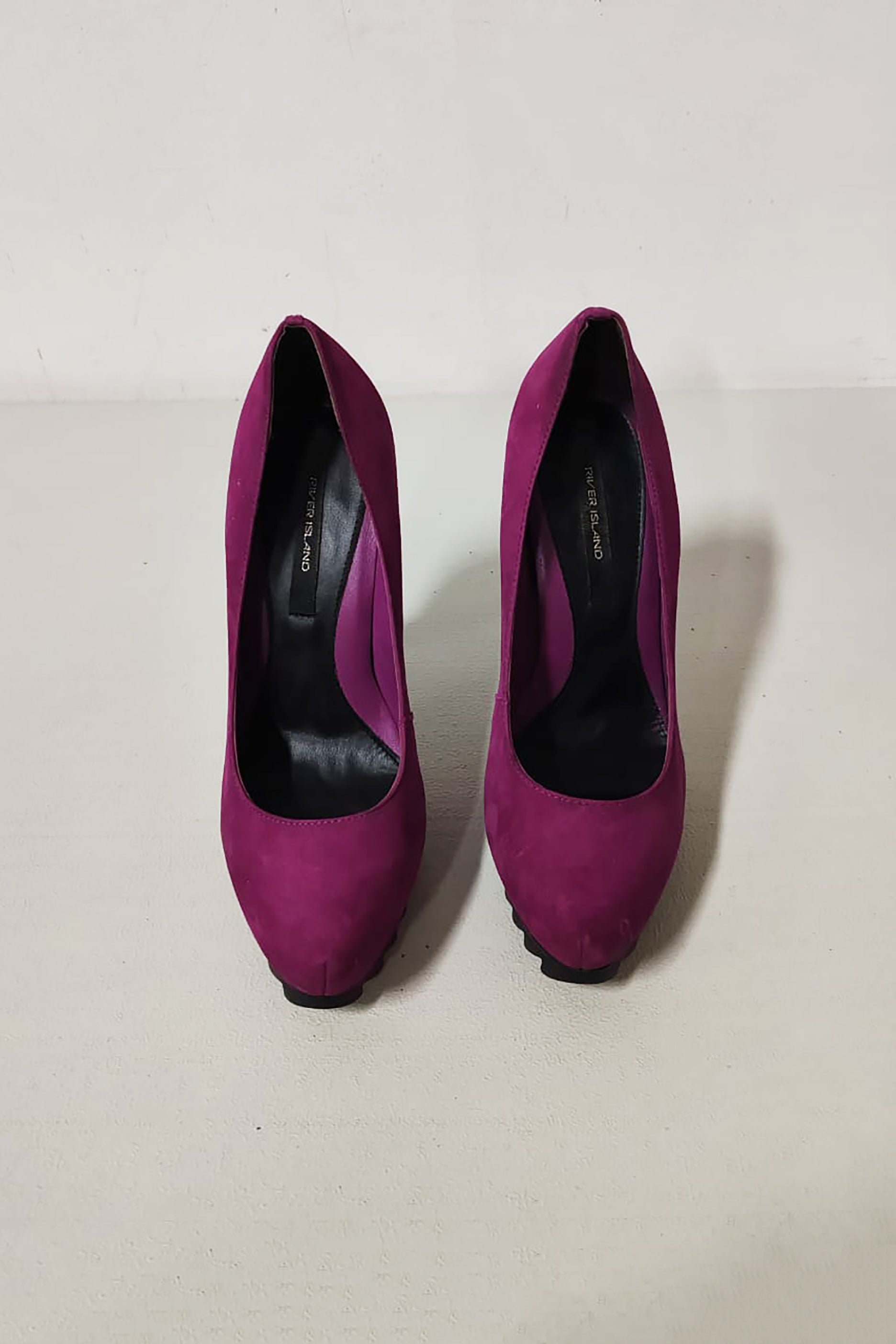 Ladies Violet High Heel Suede Shoes (Eu39)