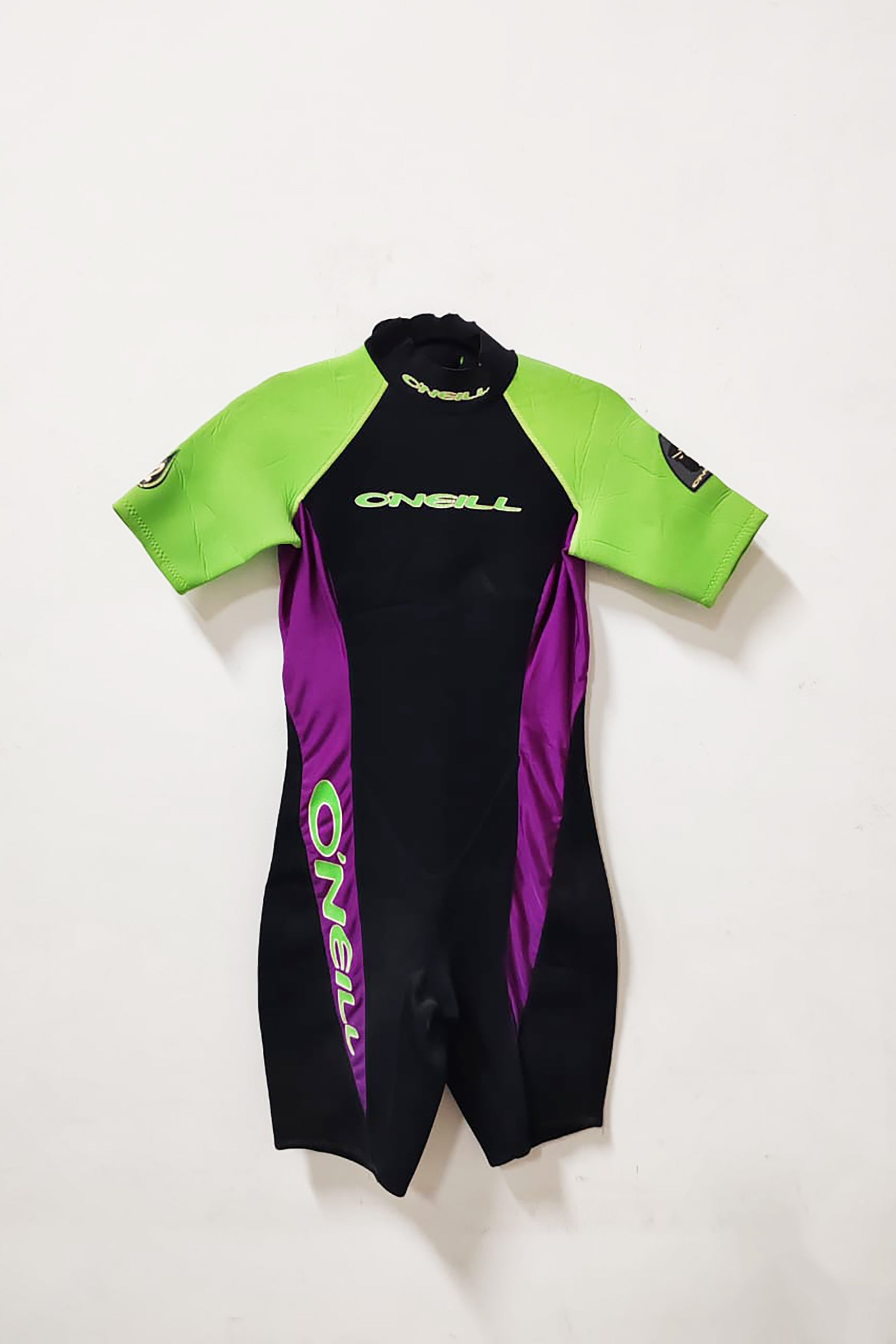 Kids Black and Green Water Wetsuit (Size 8)