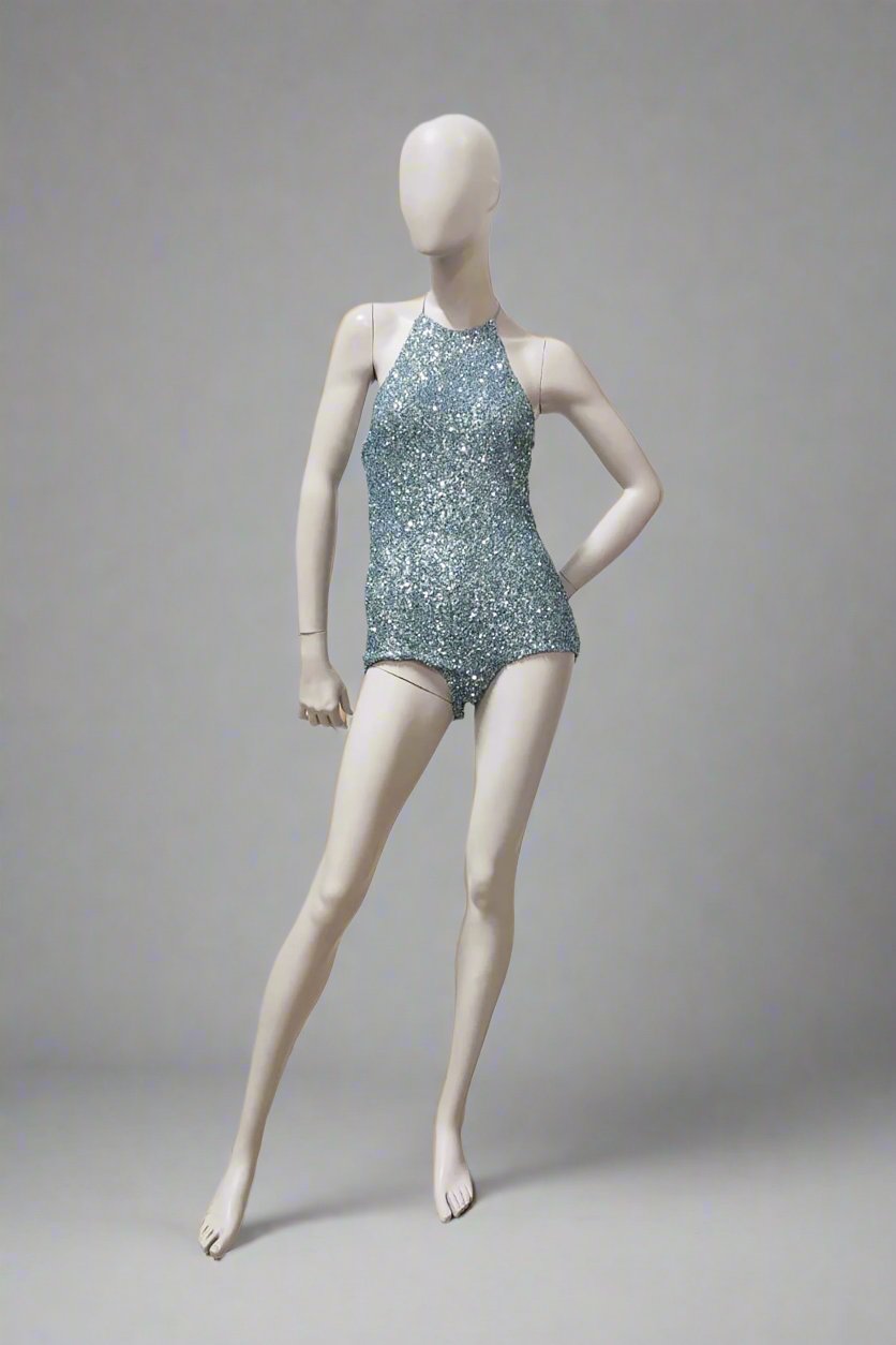 Silver sequin bodysuit (Small)