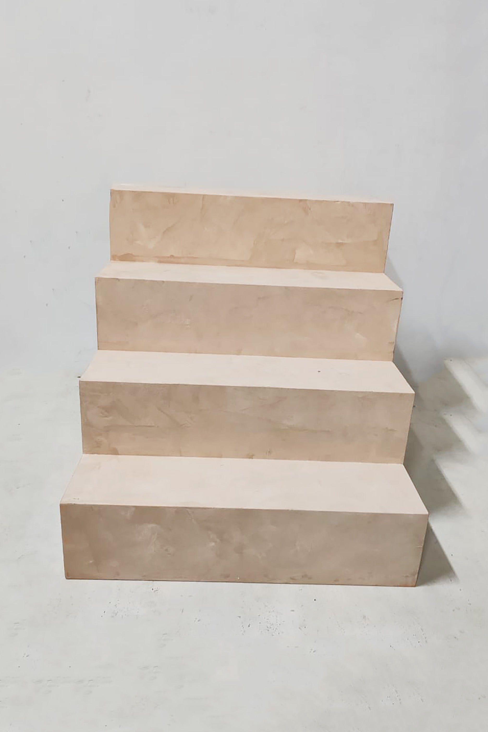 Mottled Beige Block Stairs for Product & Still Life