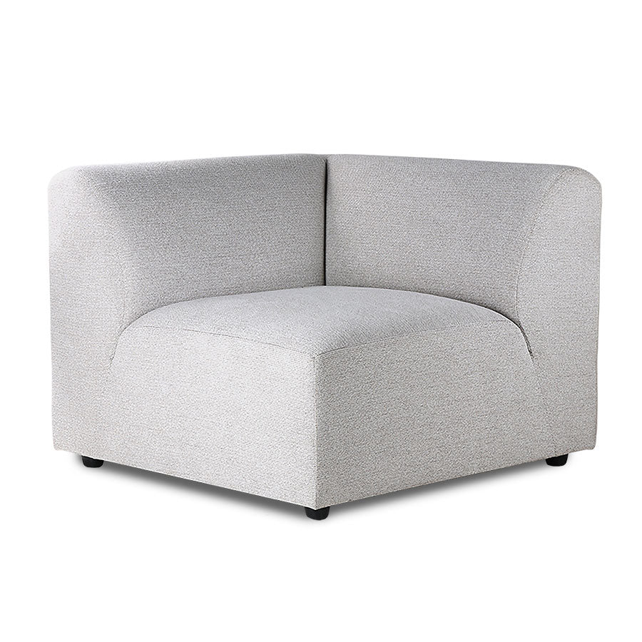 Sectional modern sofa in light grey