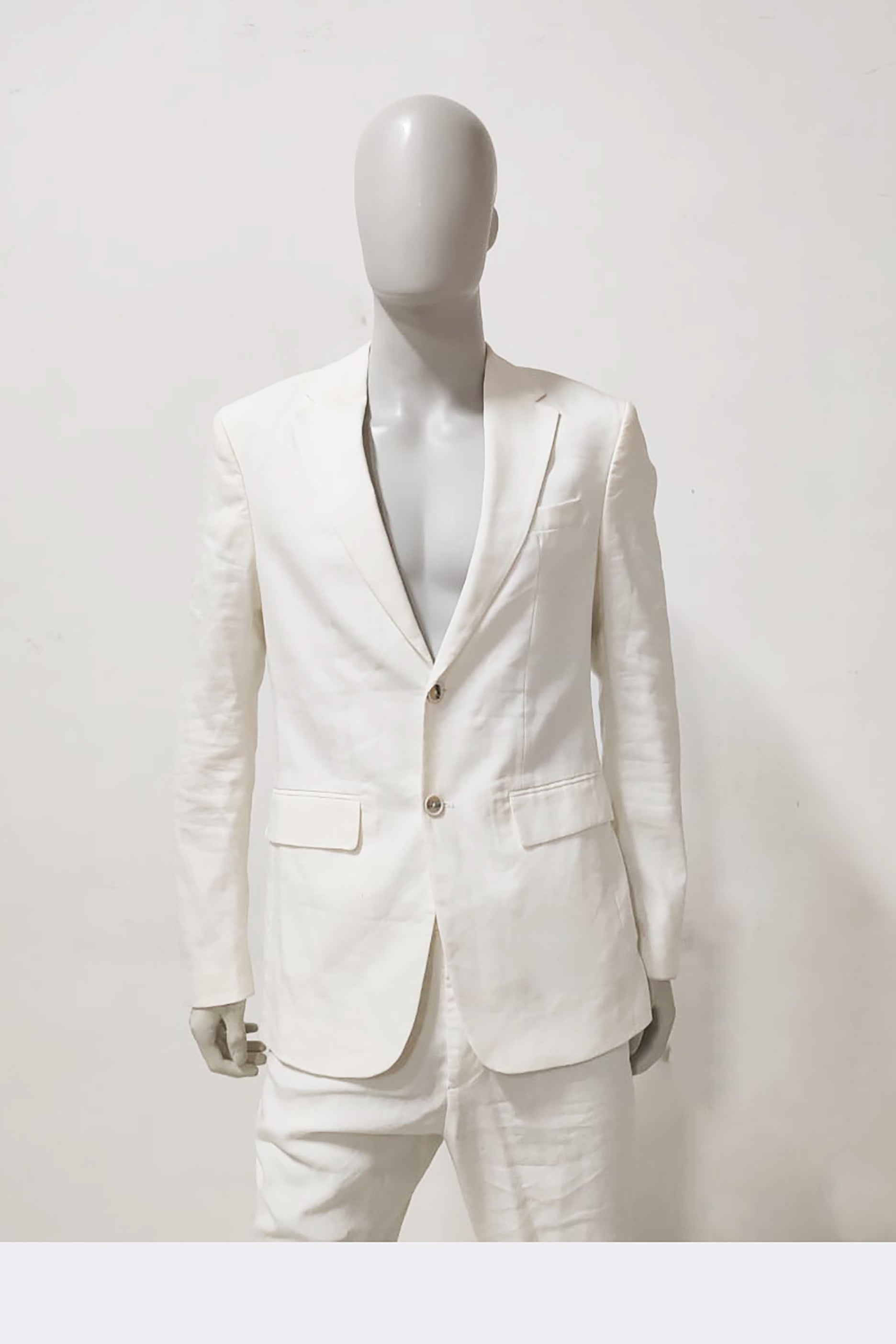 Mens Off-White Formal Suit
