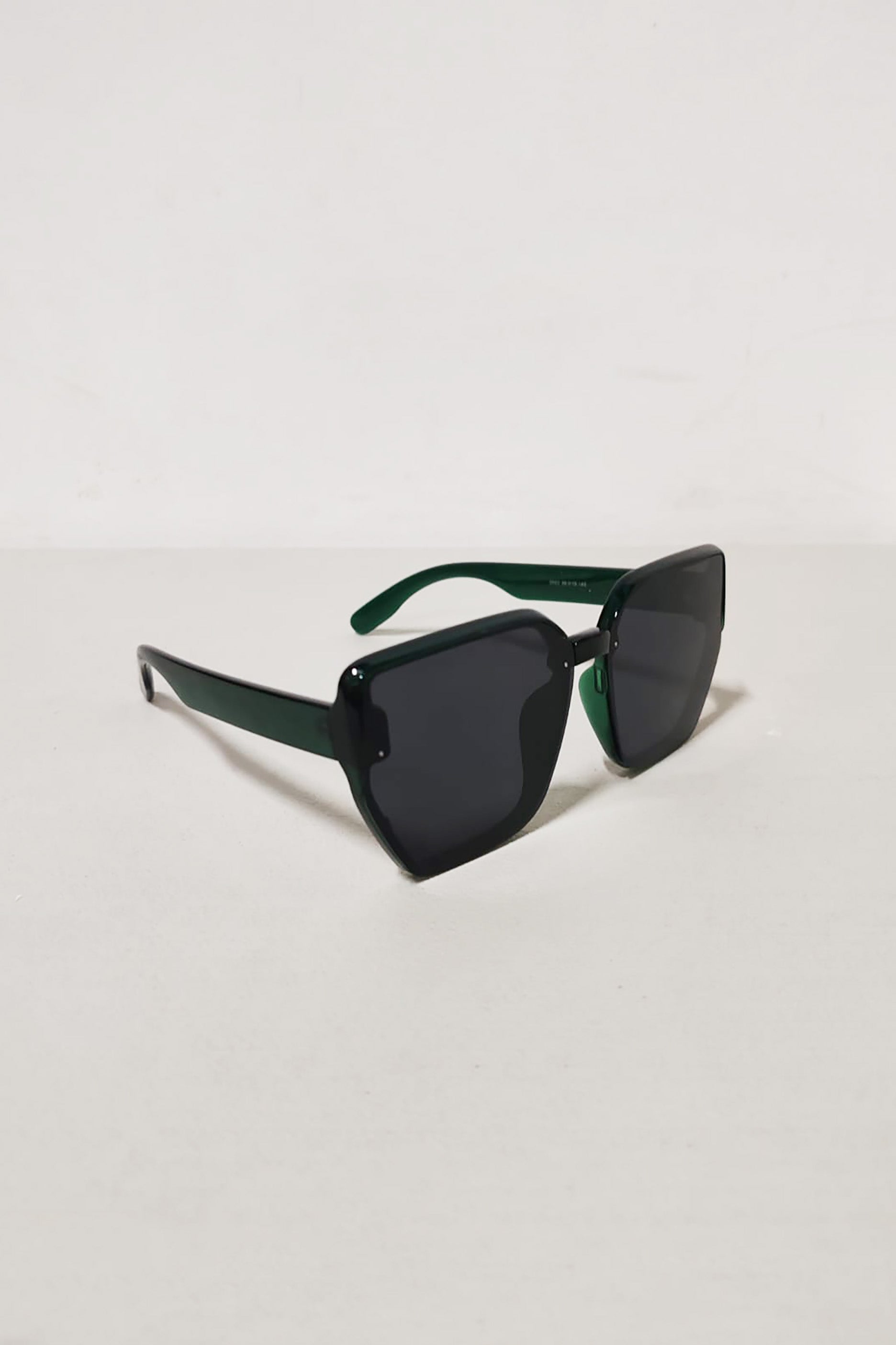 Oversized Green Frame Sunglasses