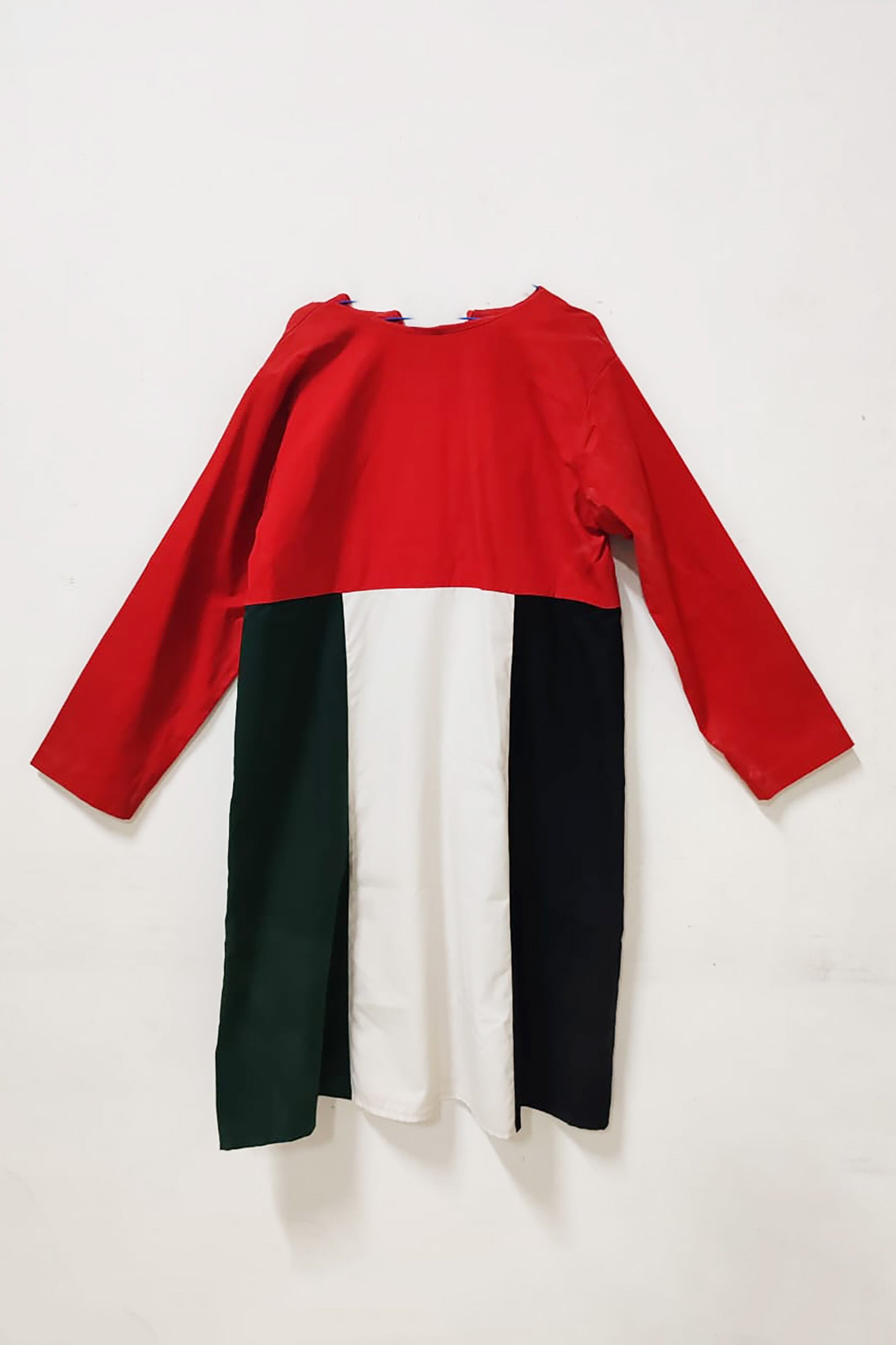 UAE Flag Dress with Long Sleeve