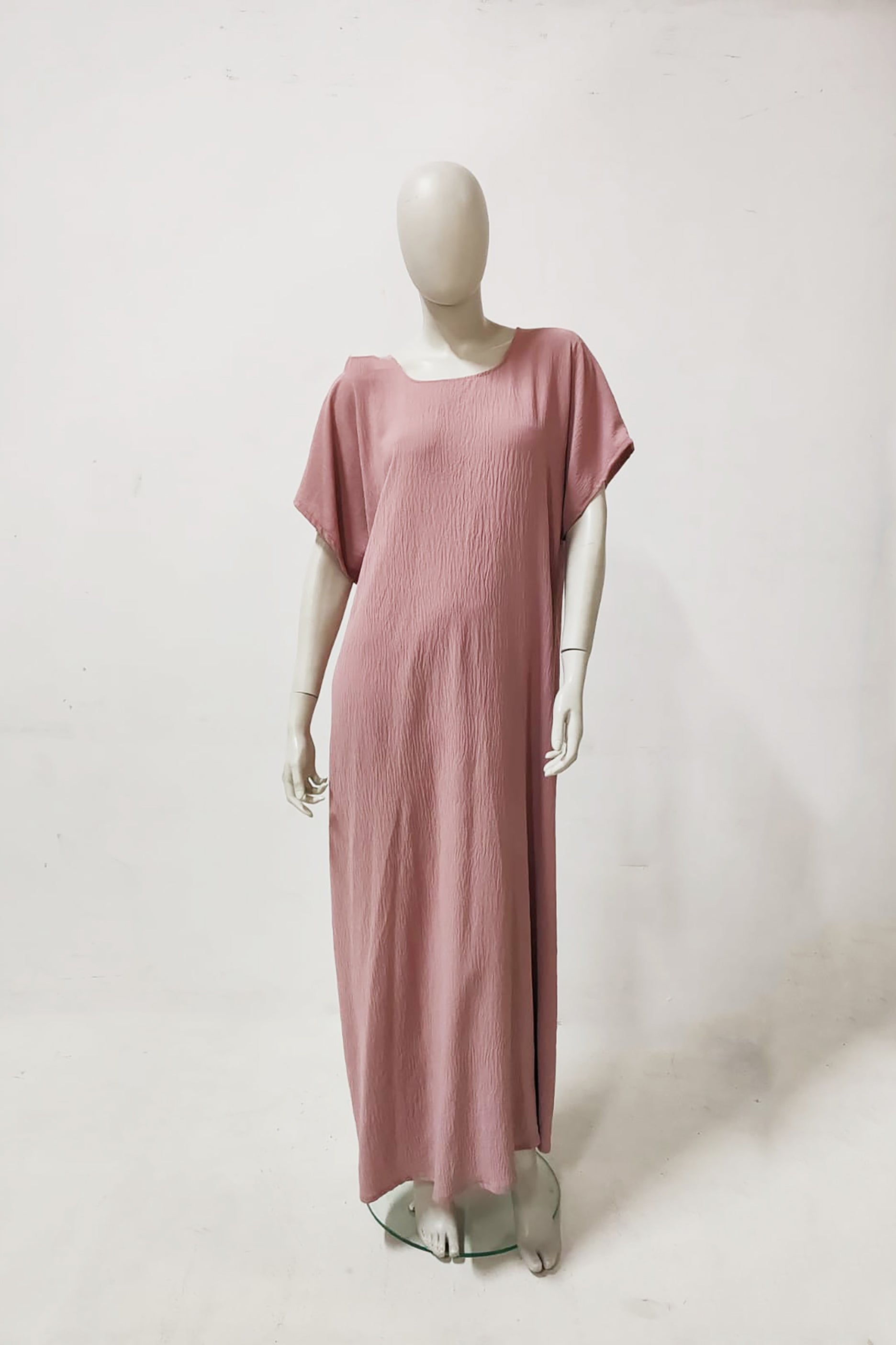 Pink Long Slit Dress