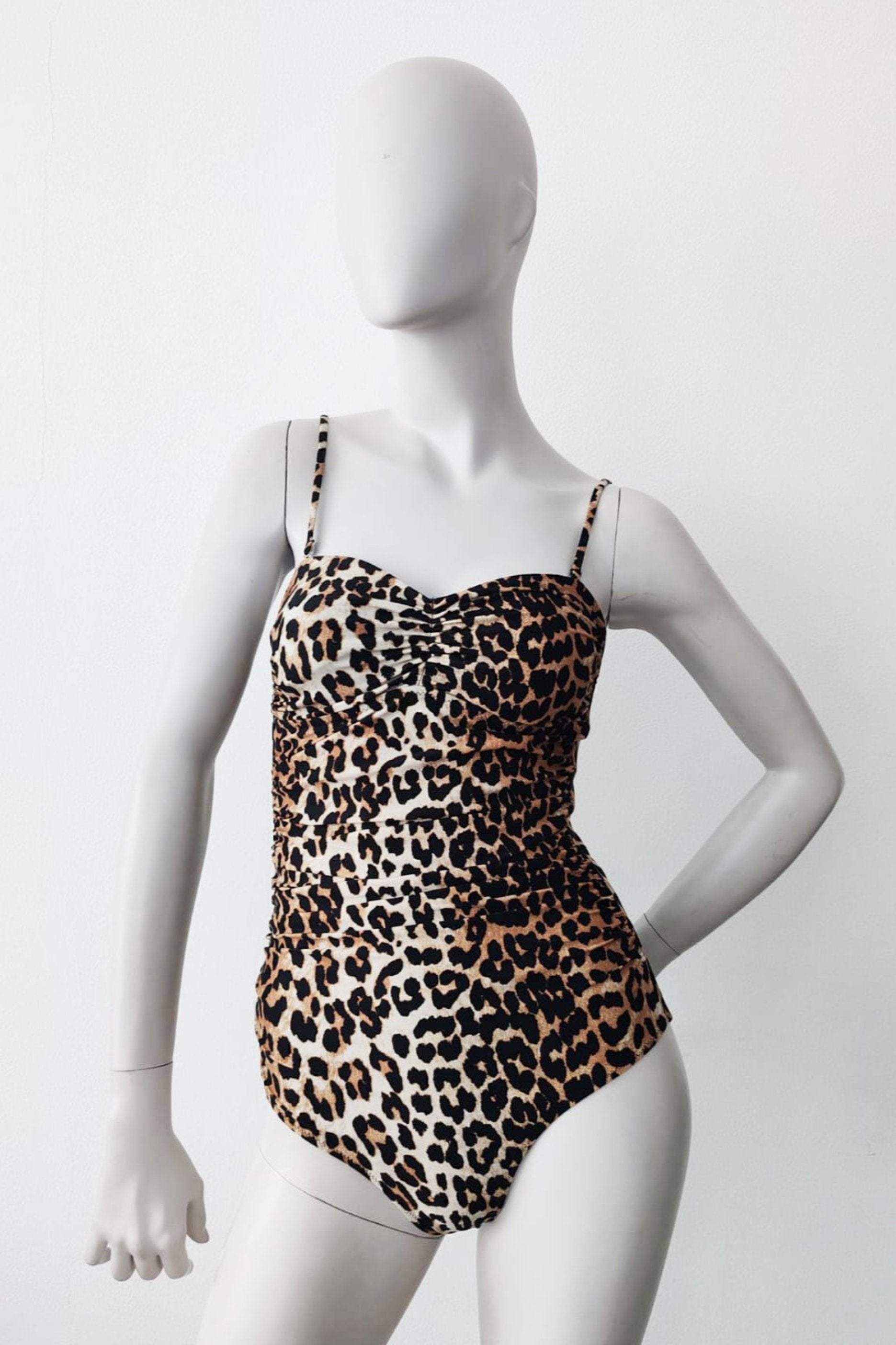 Ganni Leopard Print Swimsuit