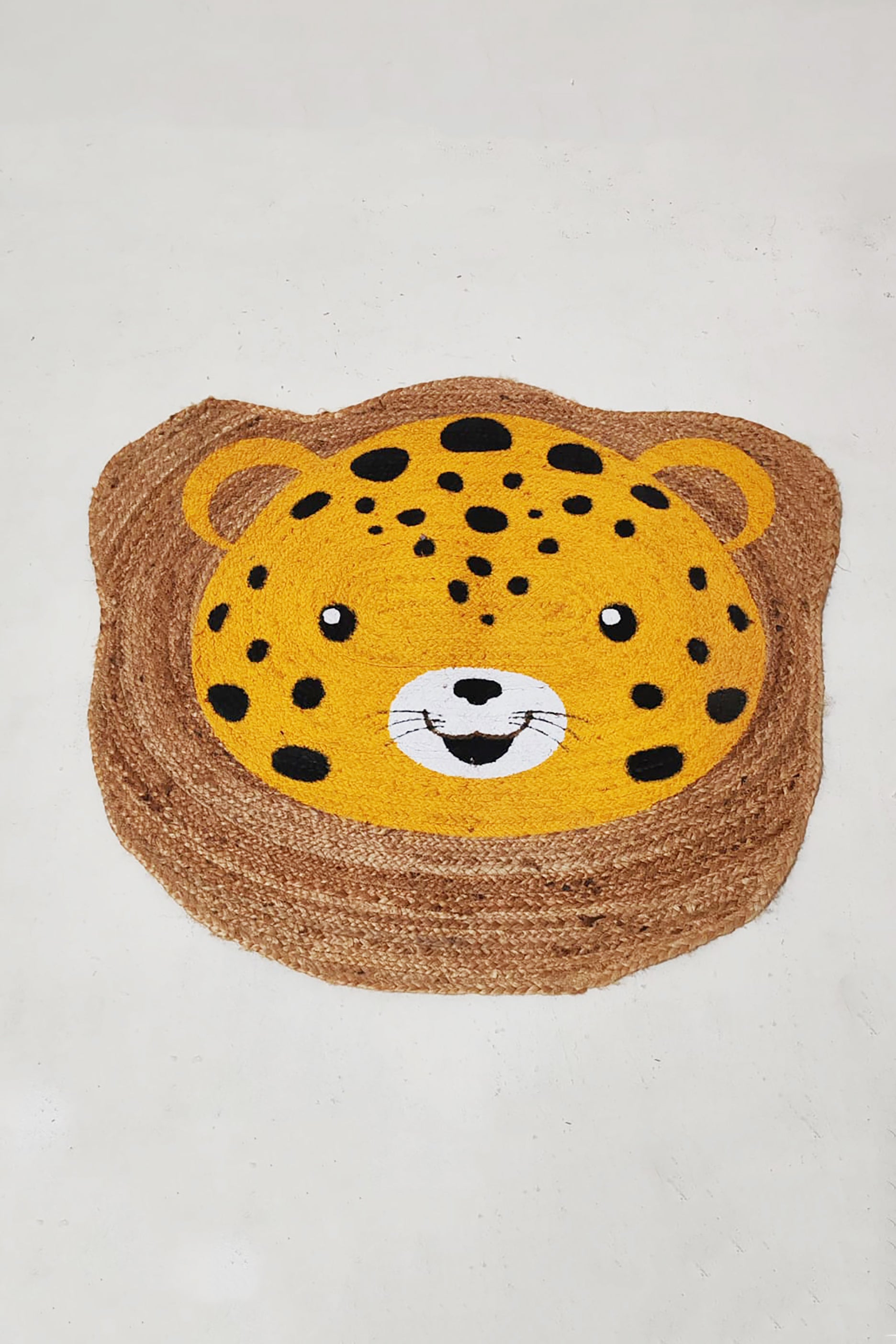 Kids Cheetah Jute Rug (100cm)