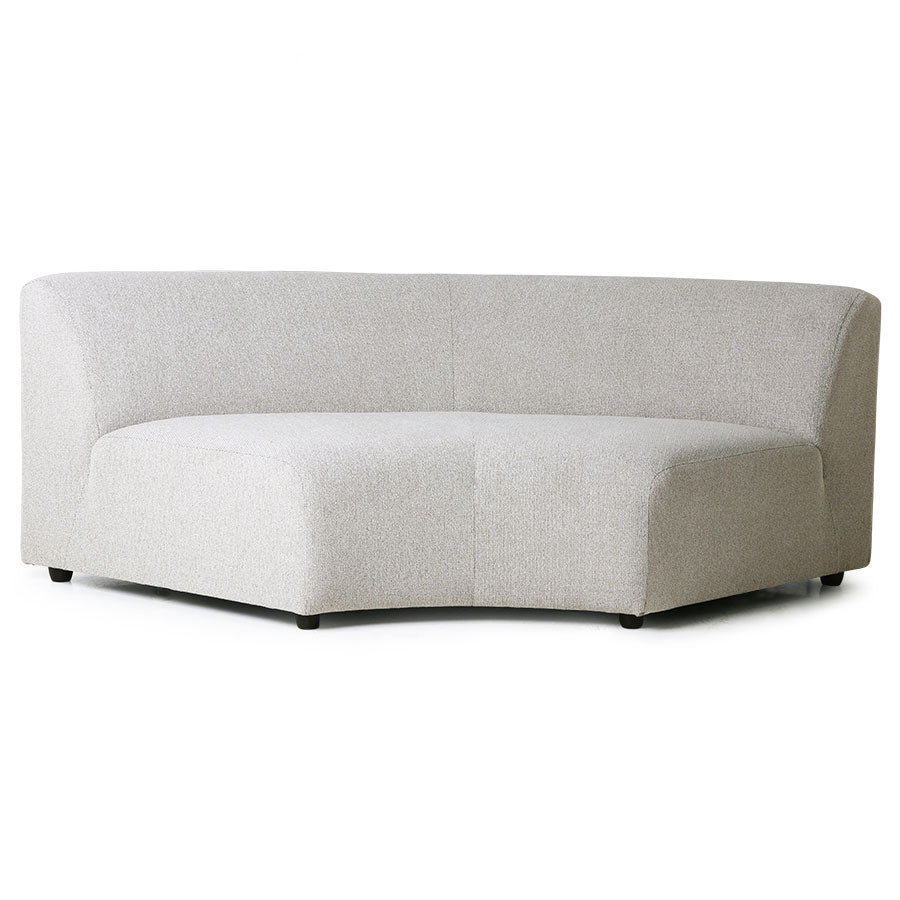 Sectional modern sofa in light grey