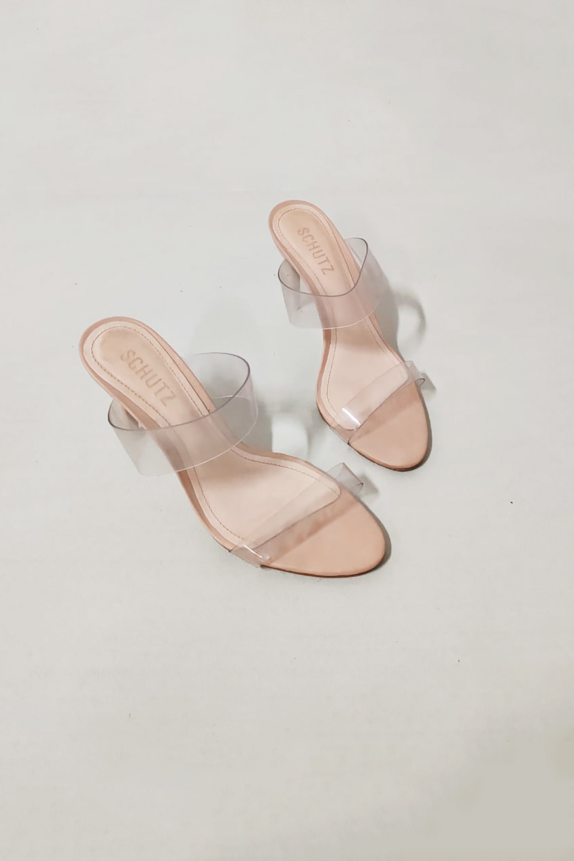 Ladies Clear Heeled Sandals (Eu37)