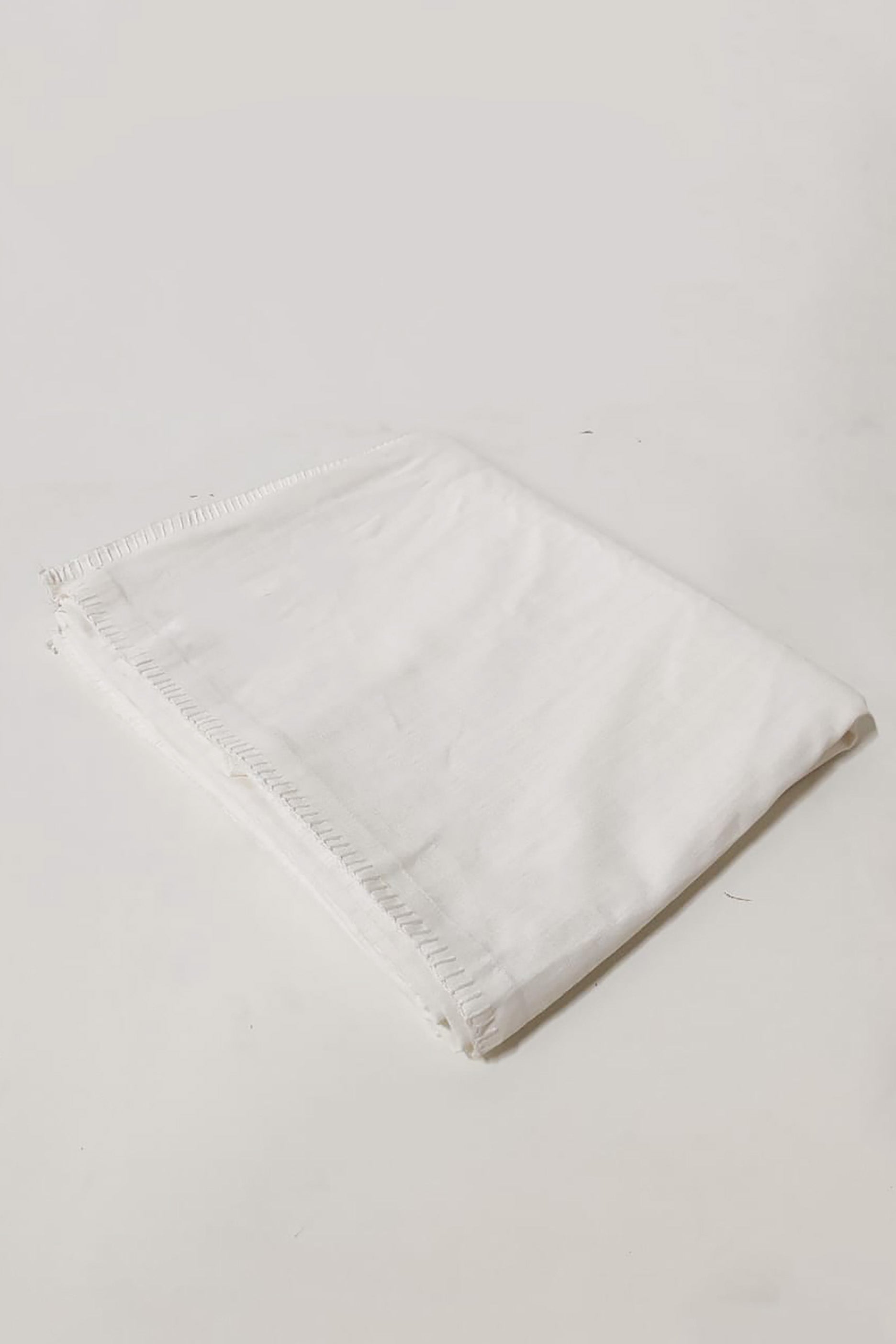 White Cotton Blanket Throw