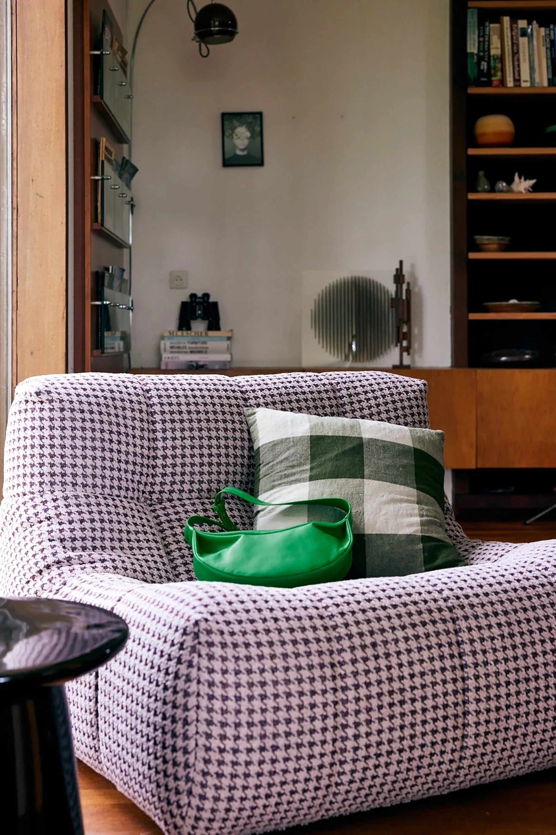 Houndstooth Checked Togo Chair