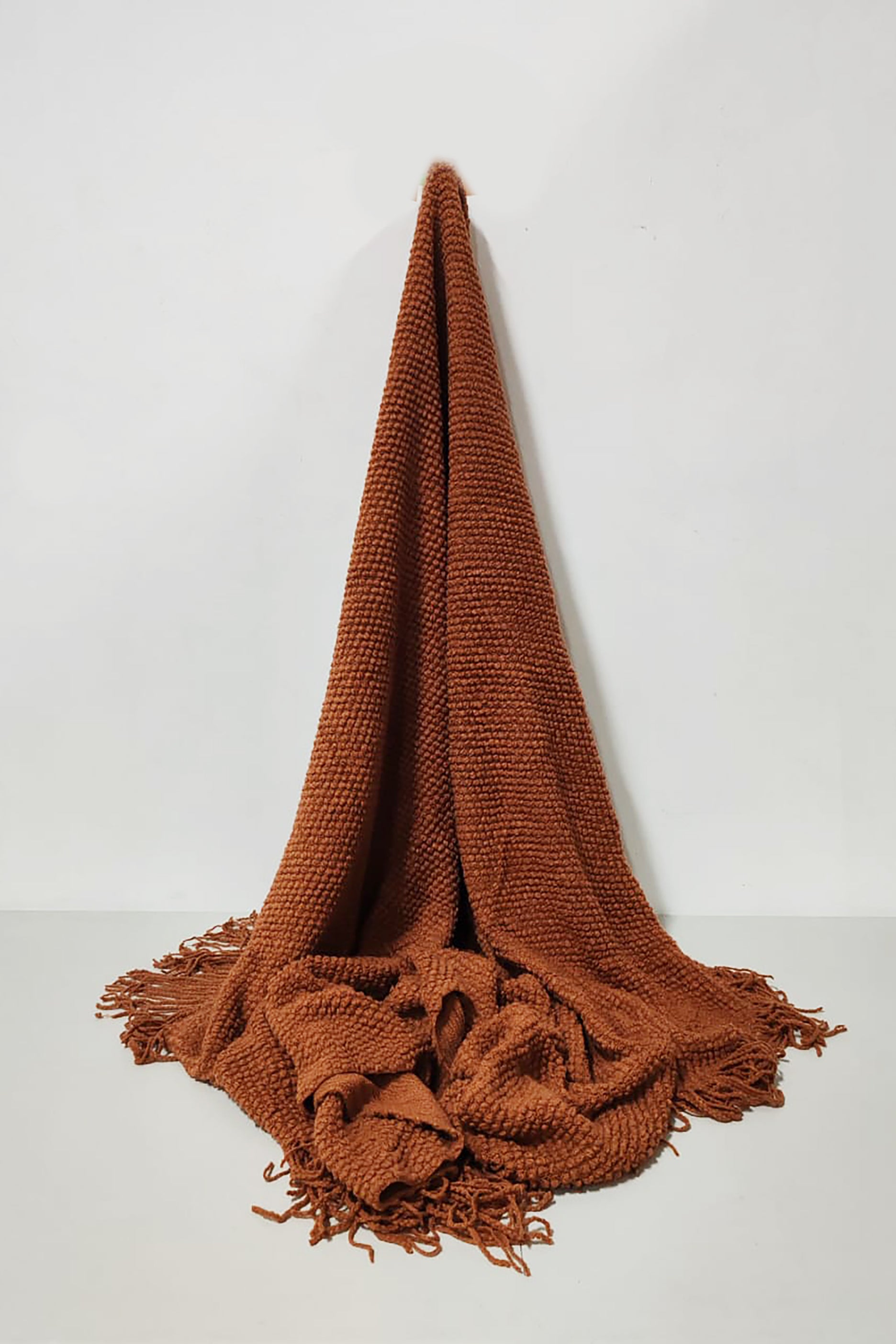 Brown Knitted Throw/Blanket