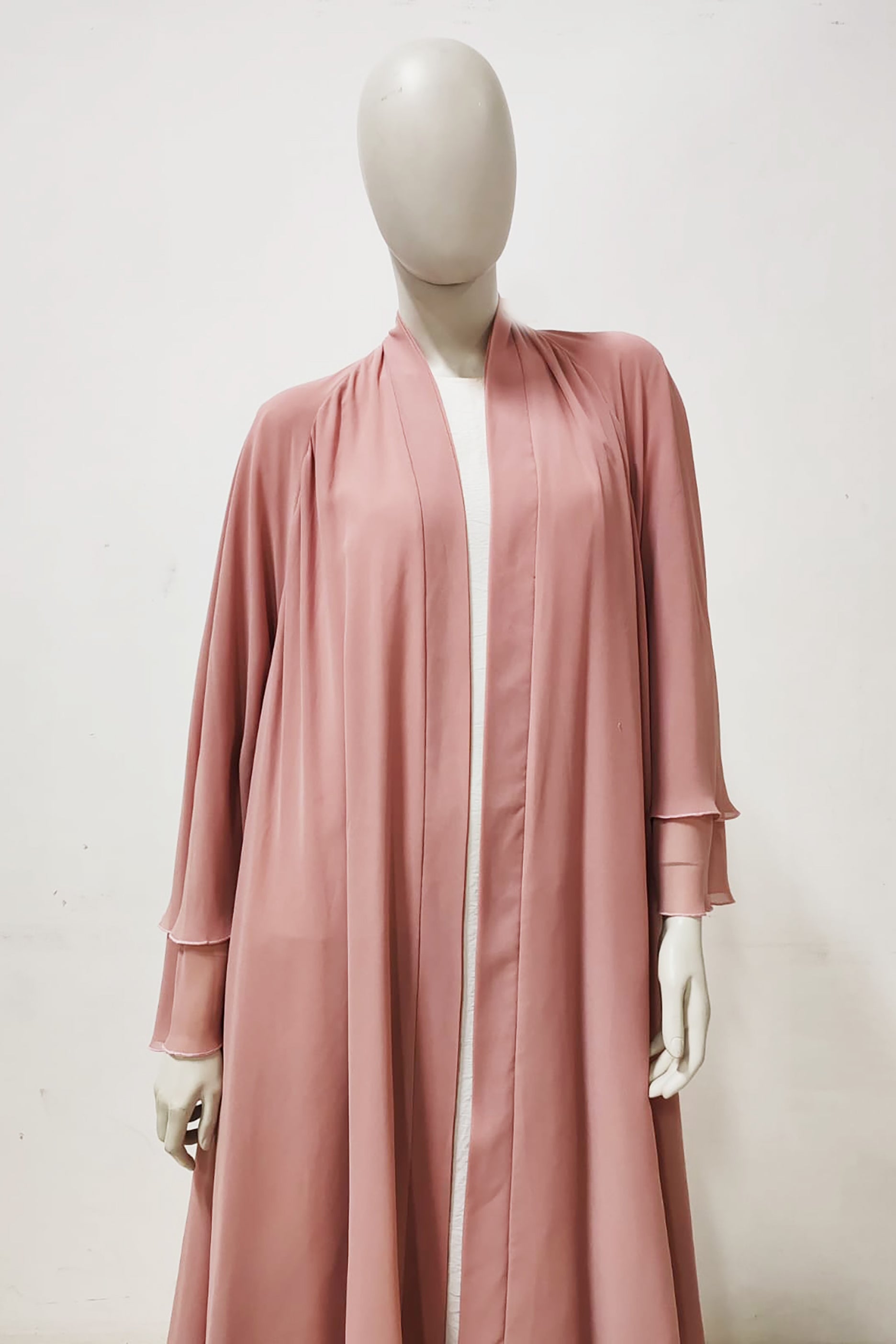 Layered Pink Abaya