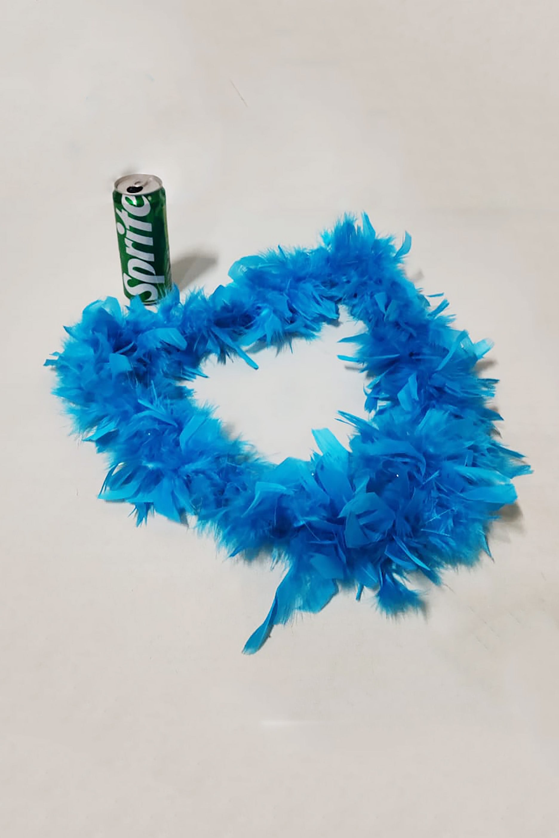 Blue Long Feather Scarf