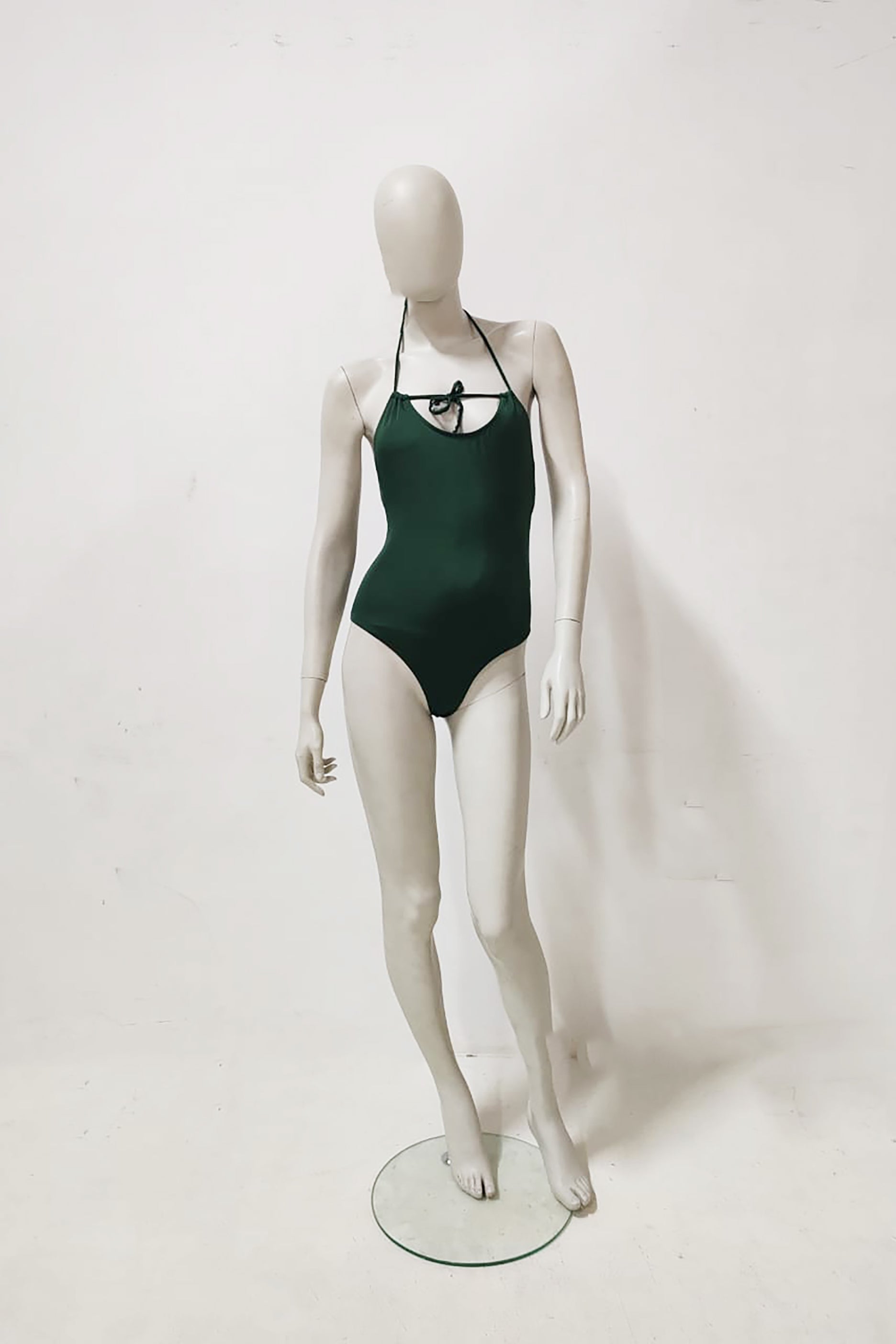 Dark Green Halter Neck Swimsuit (Eu36)