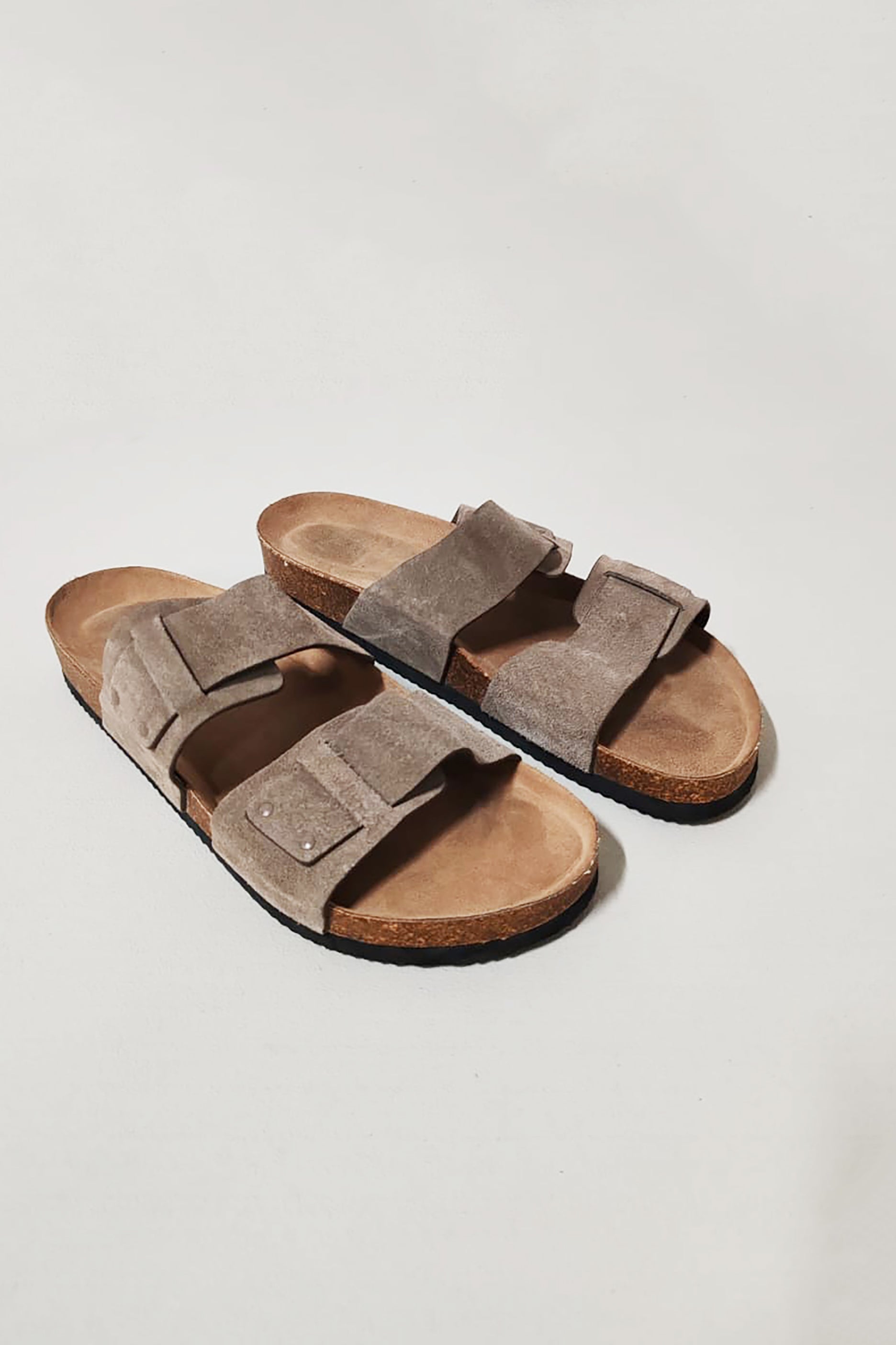 Flat Leather Sandals for Men