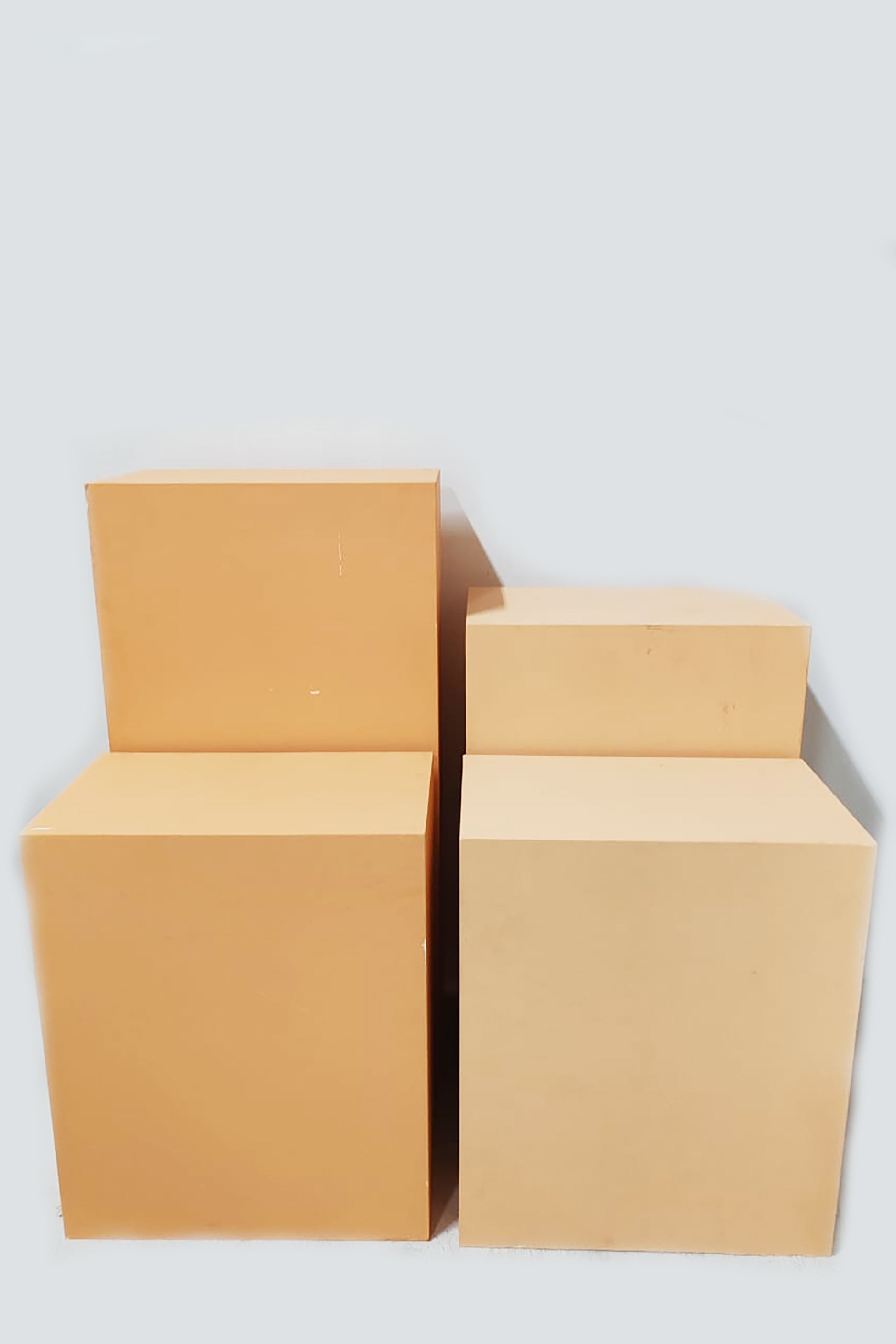 Customisable Box Plinths (set of 4) can be painted – ProppedUpRentals