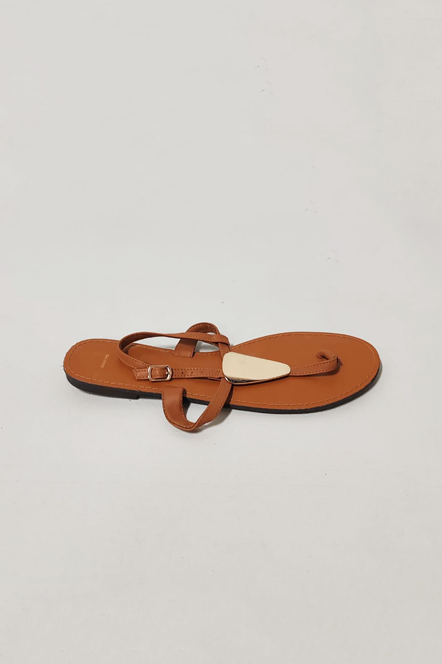 Flat Brown Thong Sandals