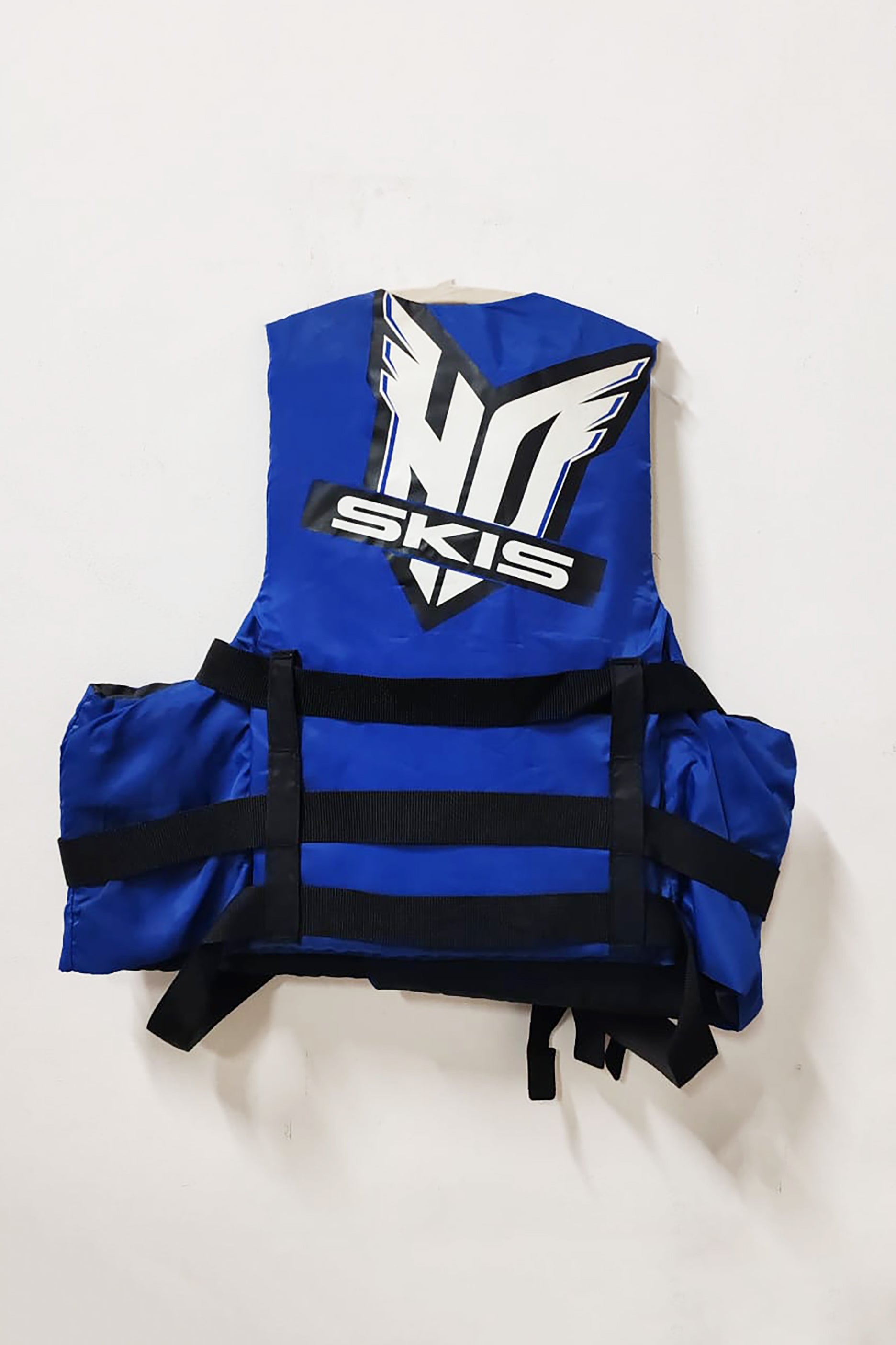 Blue and Black Life Jacket
