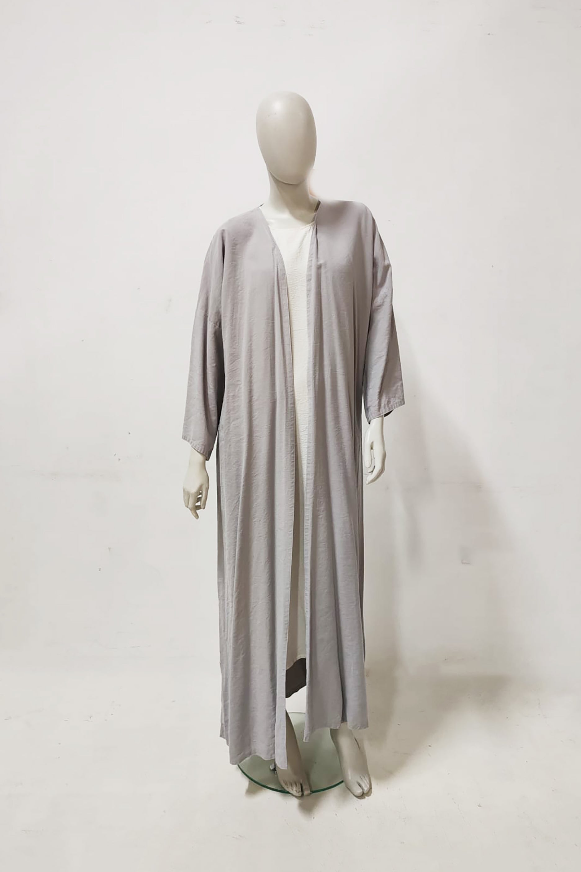 Grey Plain Abaya