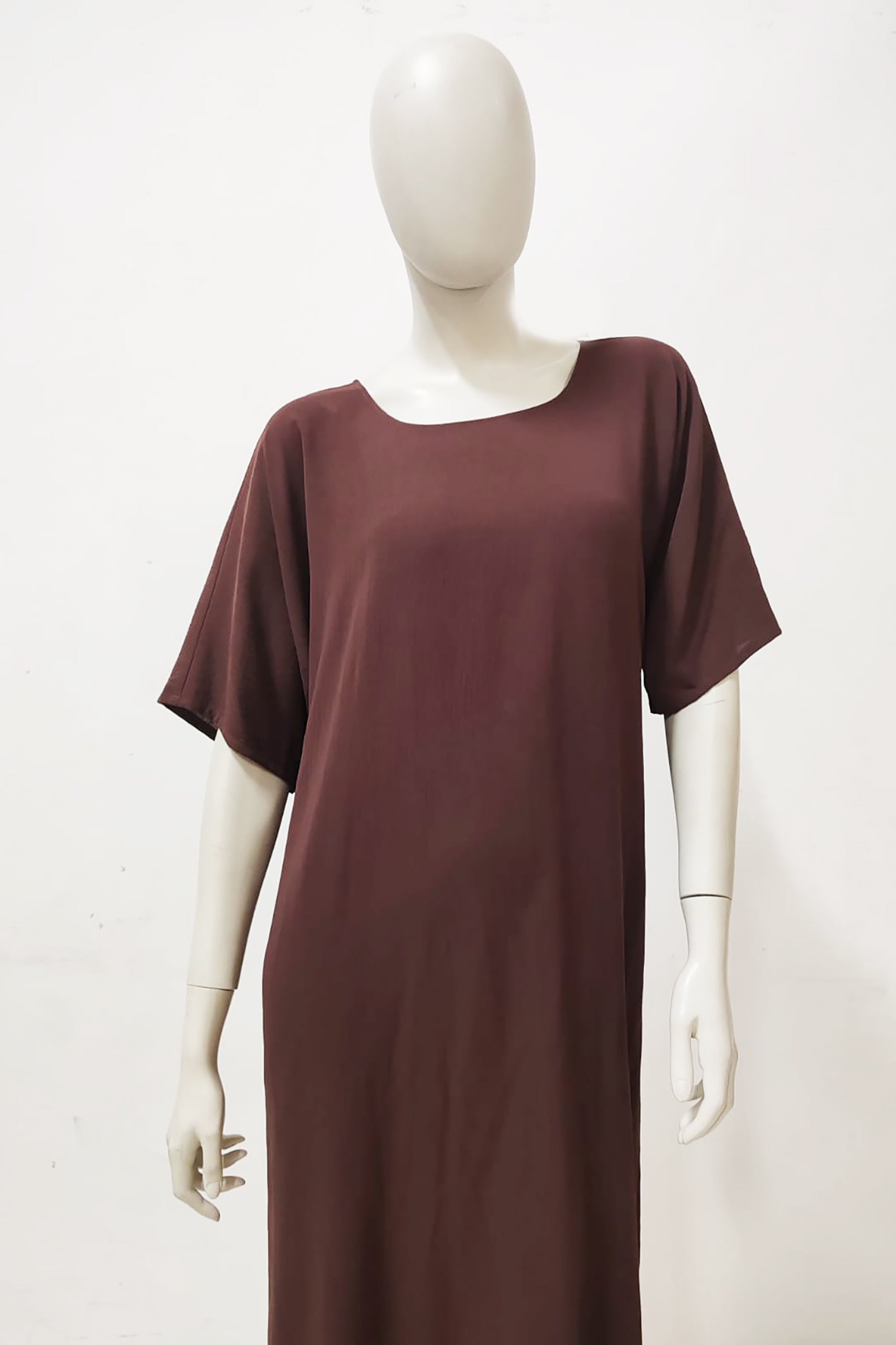 Dark Brown Long Abaya