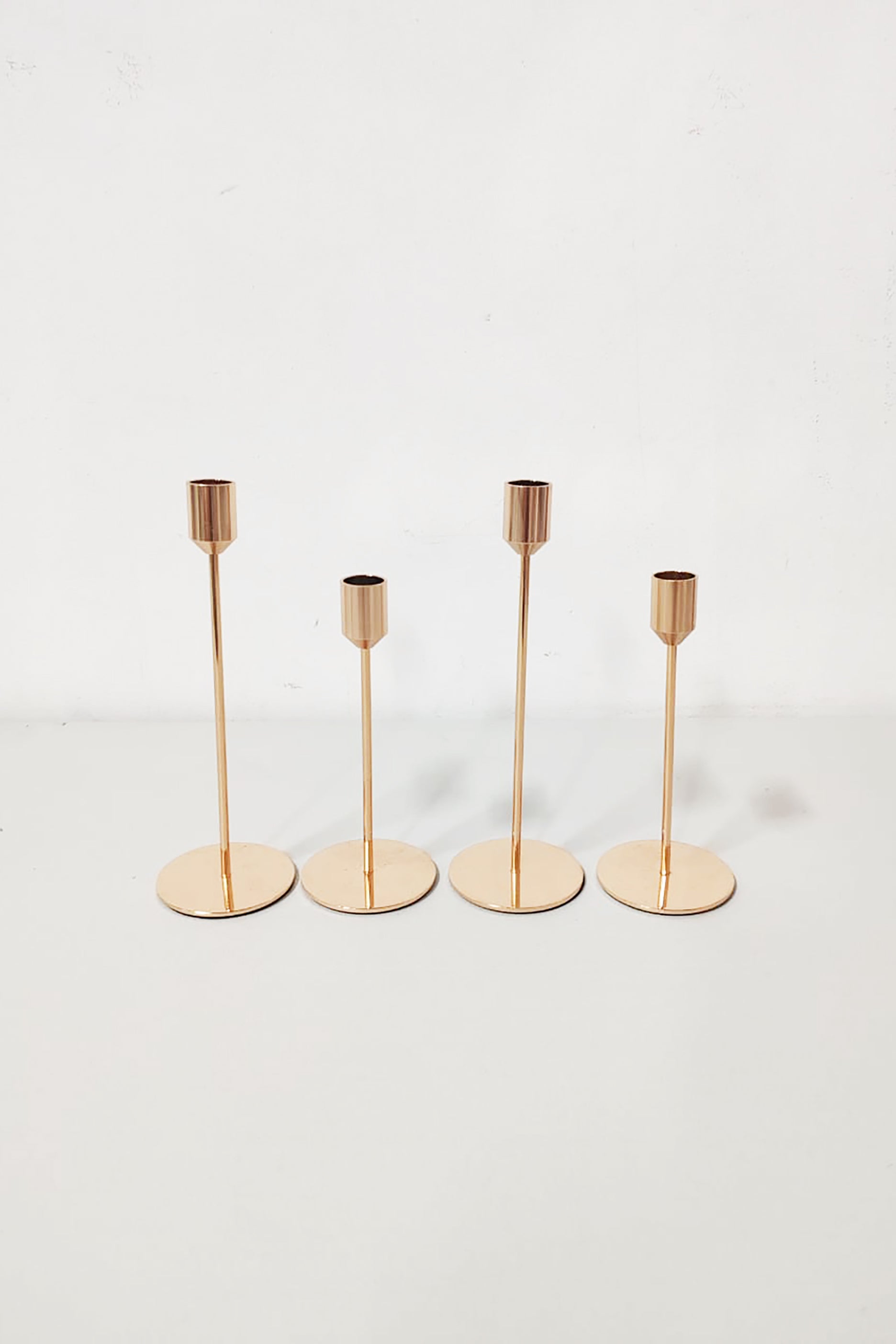 Gold Candle Stick Holder Set