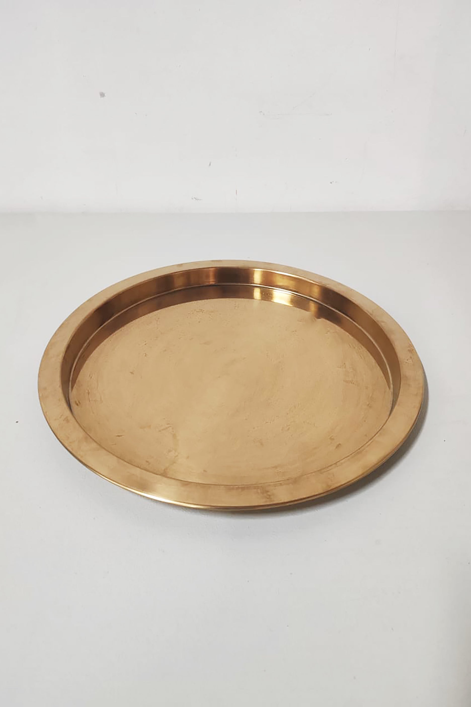 Gold Round Serving Tray