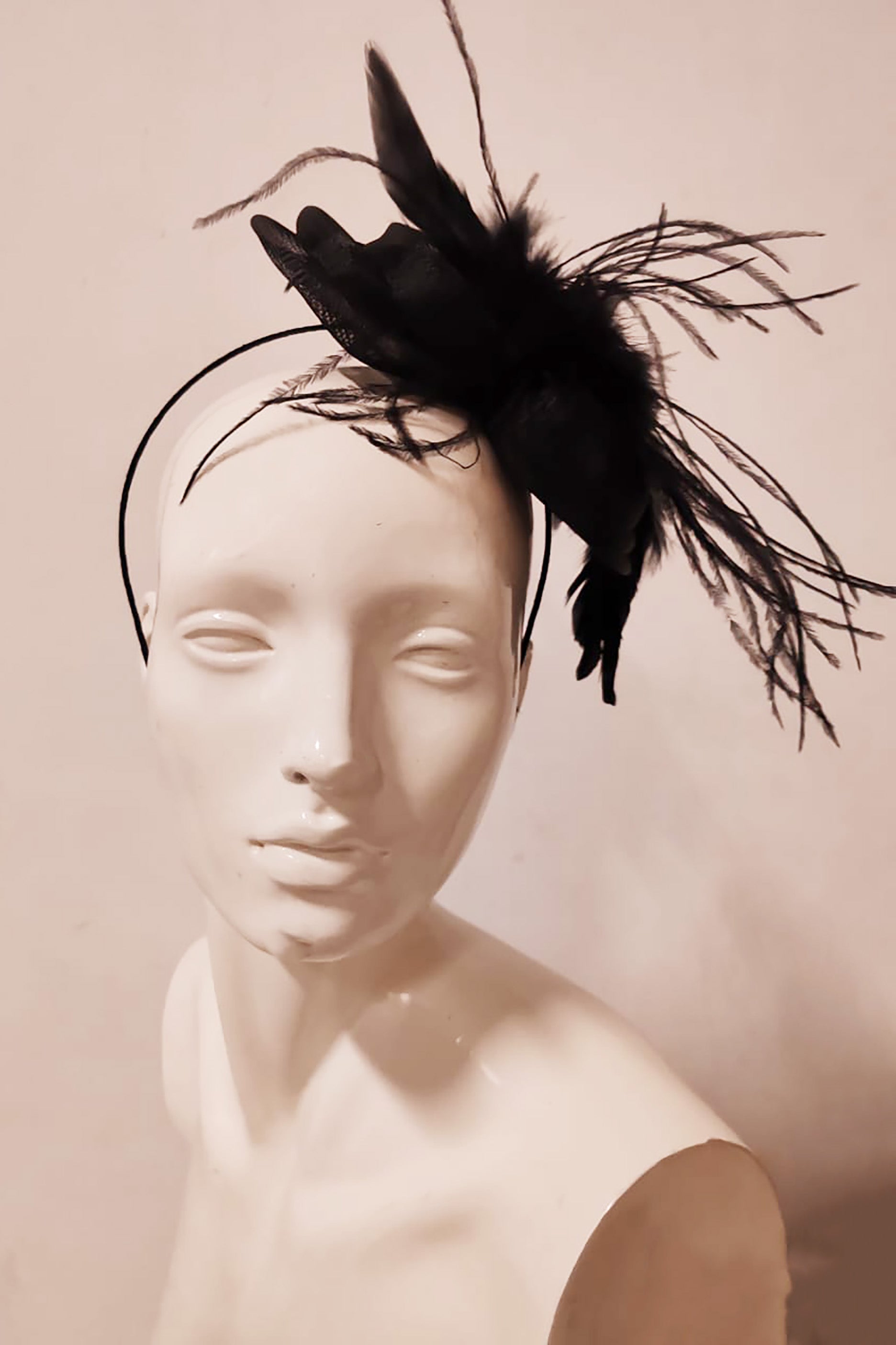 Black Fascinator Headband