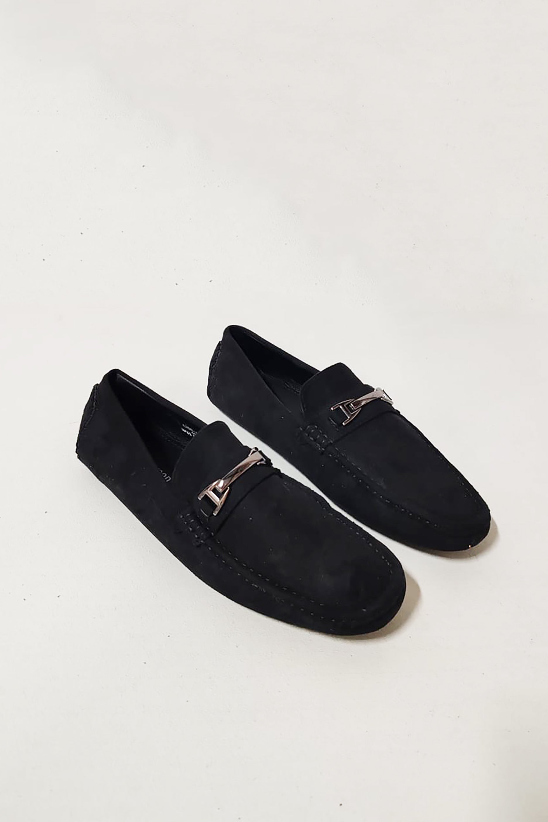 Black Suede Loafers for Men