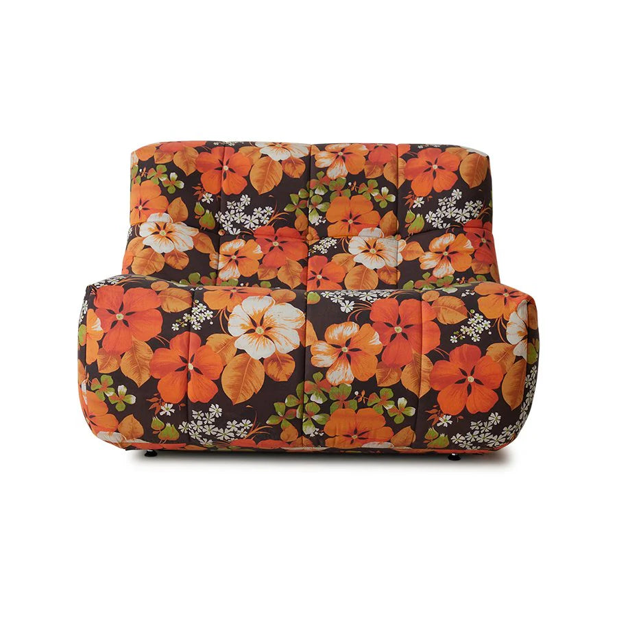 Retro Floral Togo Chair