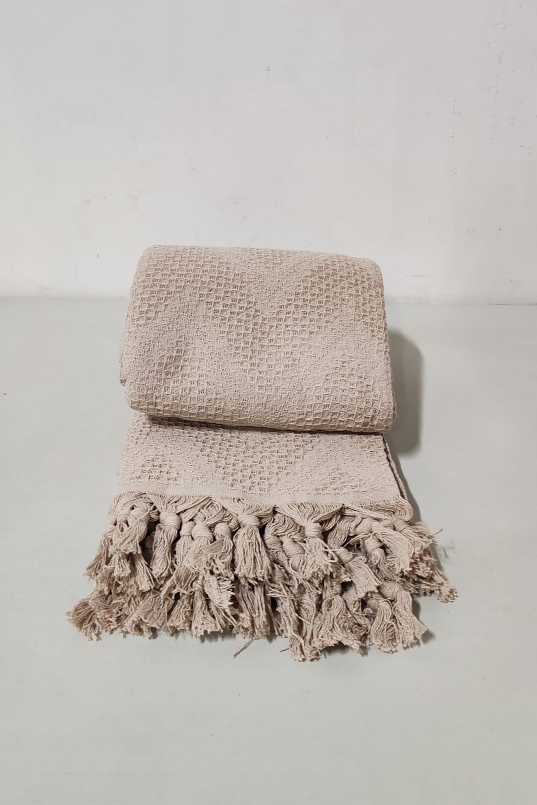 Grey Crochet Throw/Blanket (200x220)