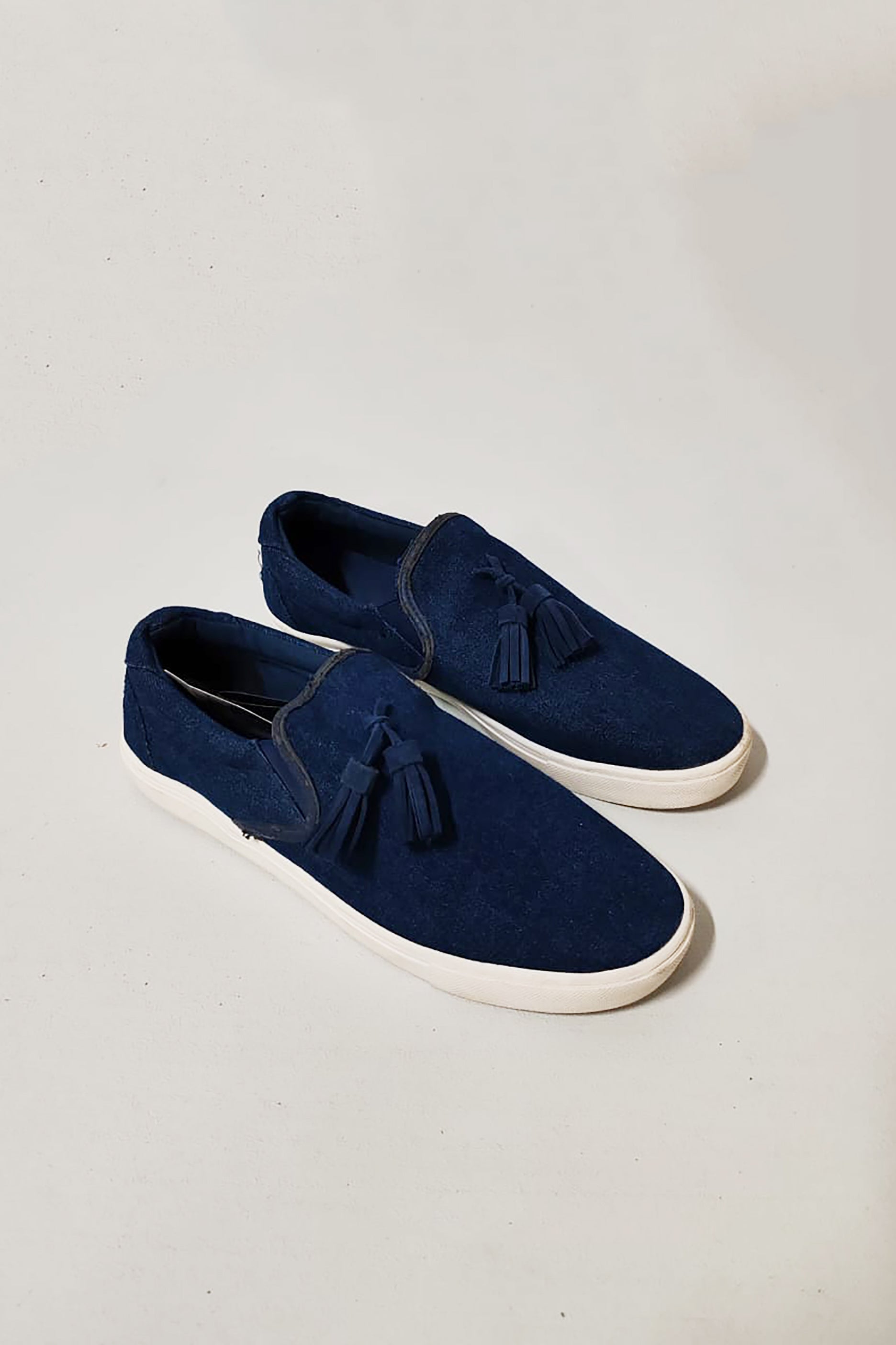 Blue Tassel Casual Loafers