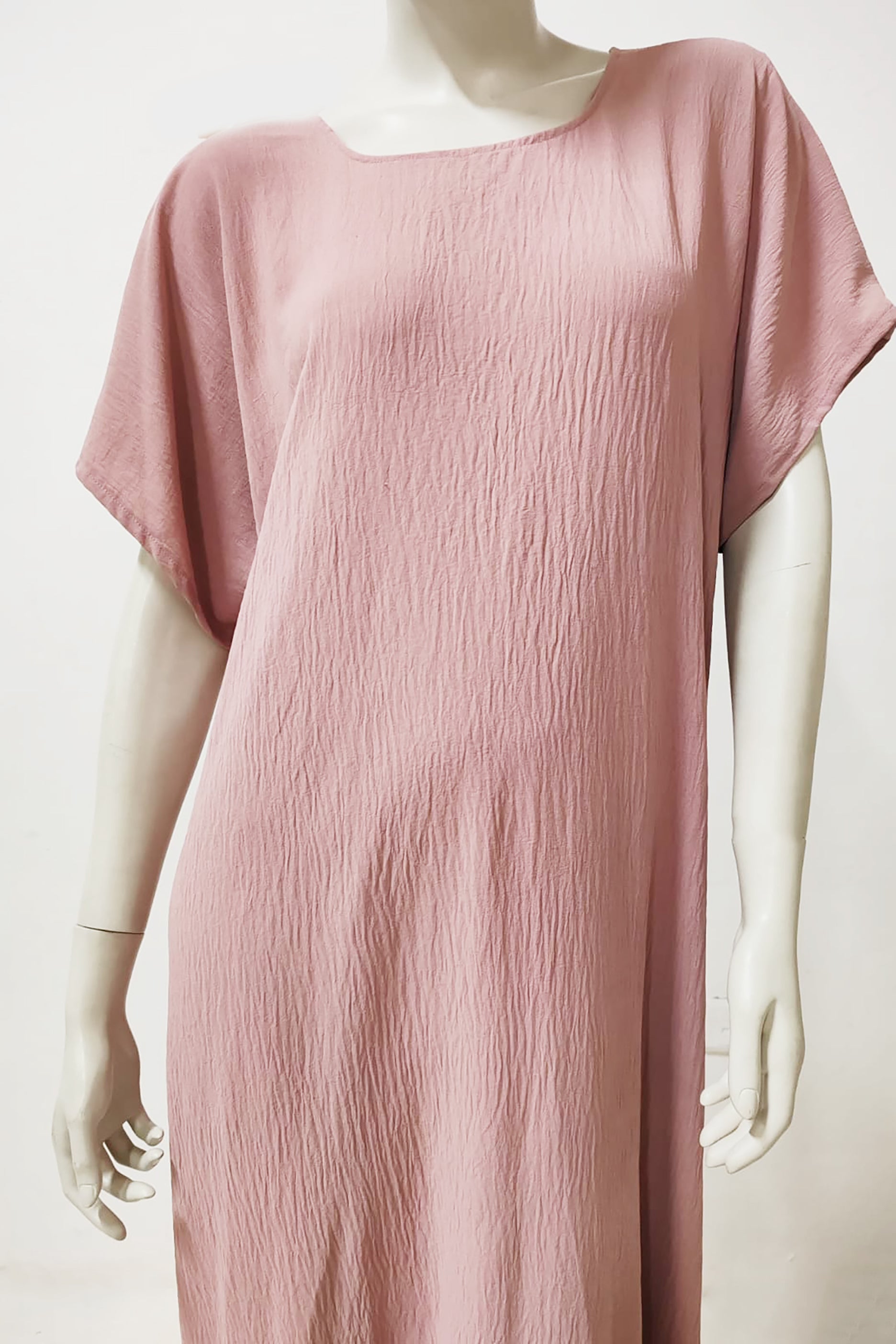 Pink Long Slit Dress