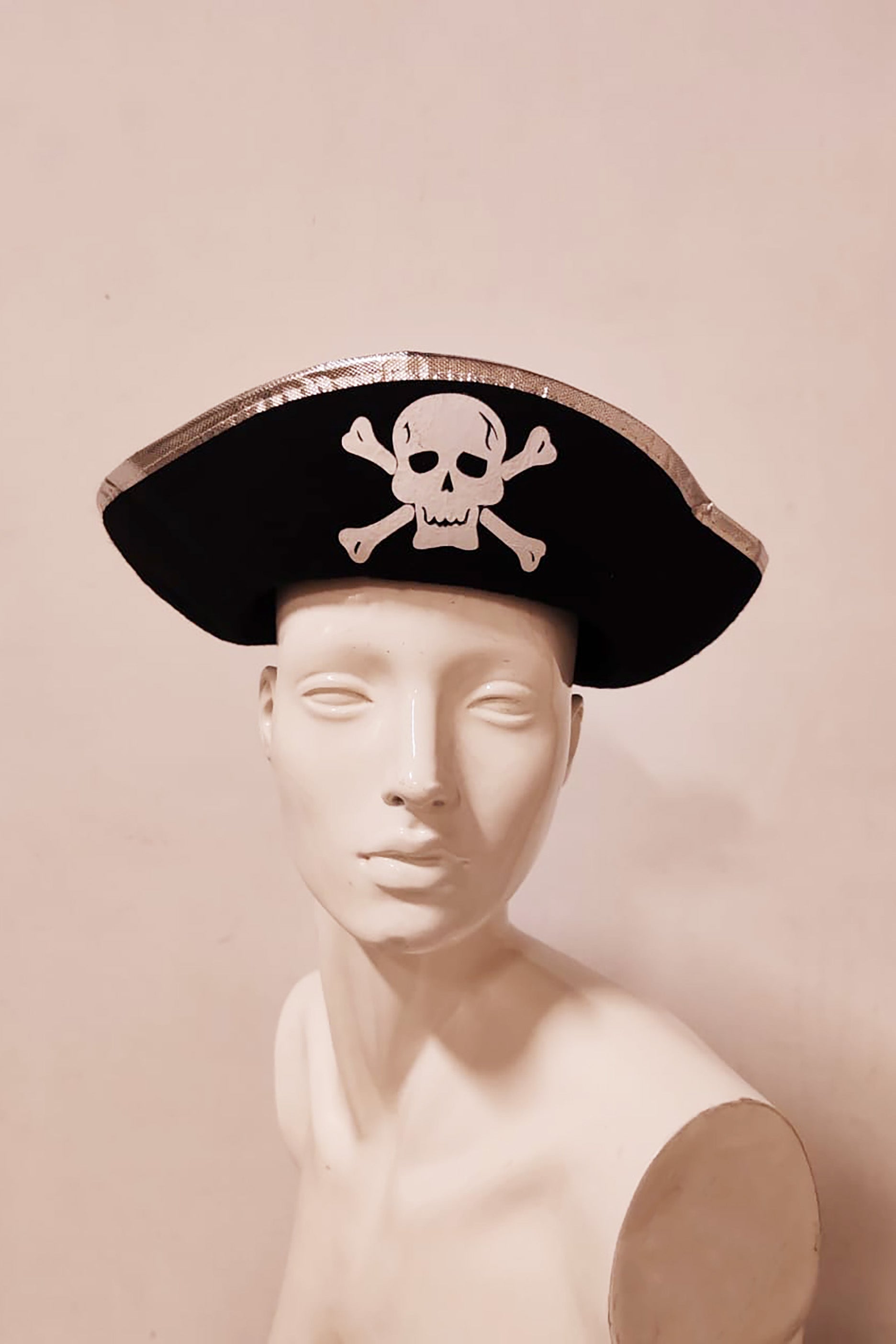 Carribean Silver Pirate Hat
