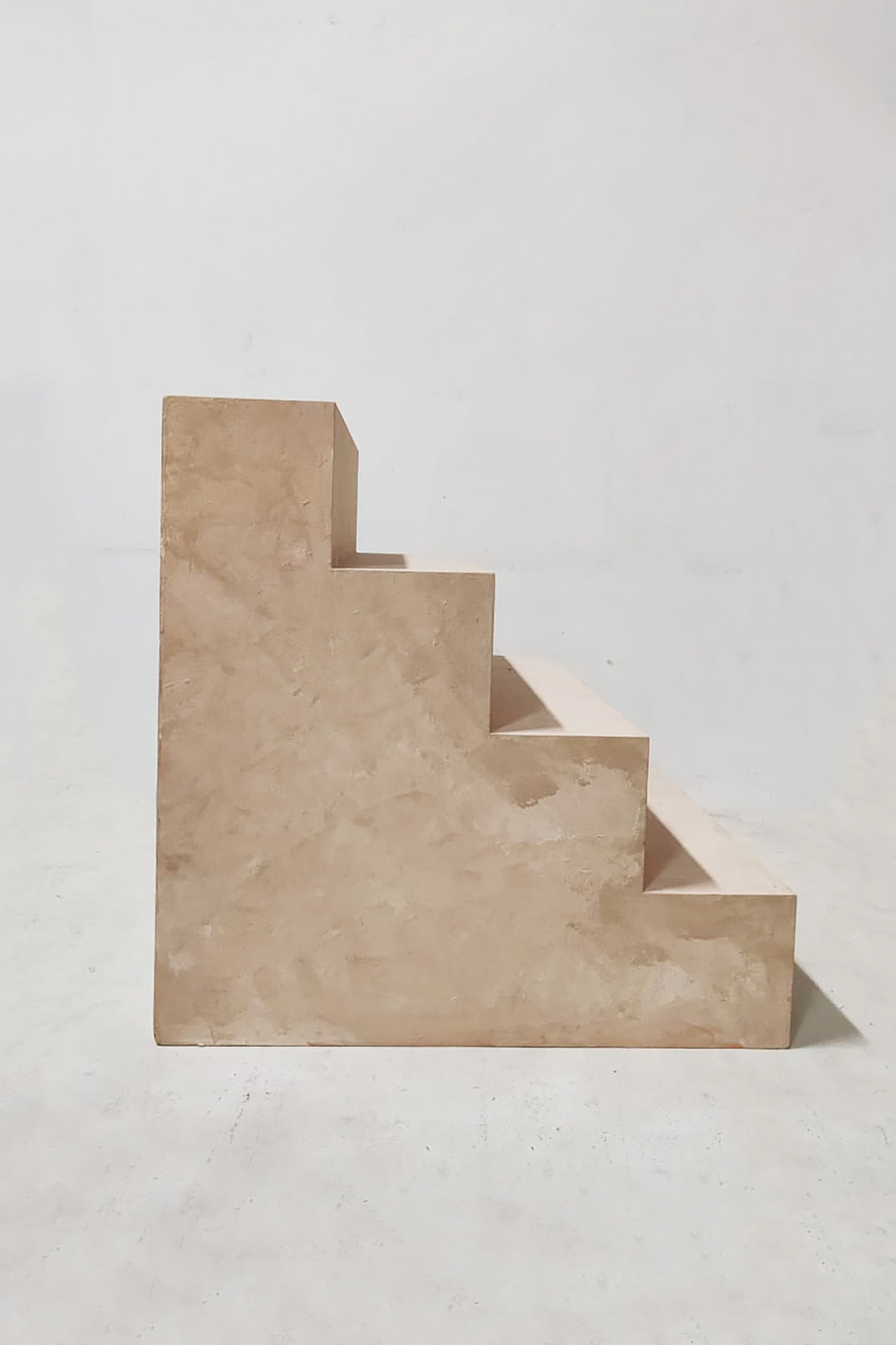 Mottled Beige Block Stairs for Product & Still Life