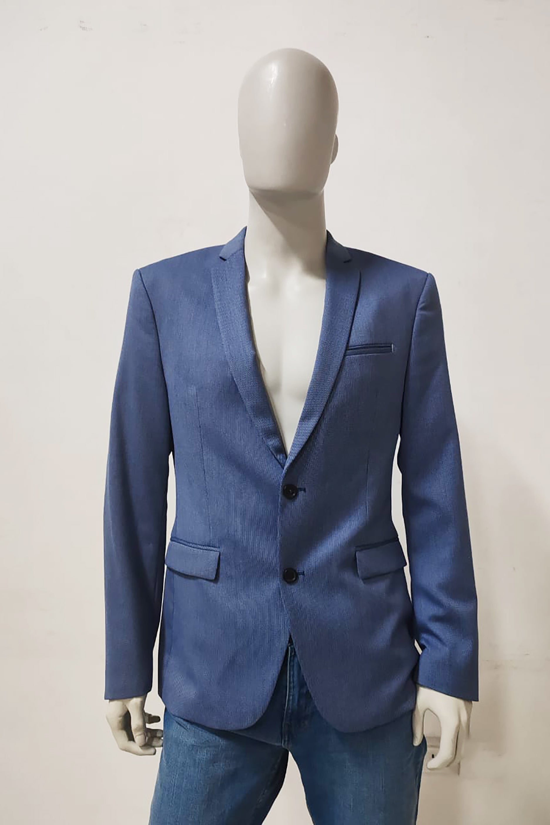 Men's Blue Zara Blazer (size Eu52)