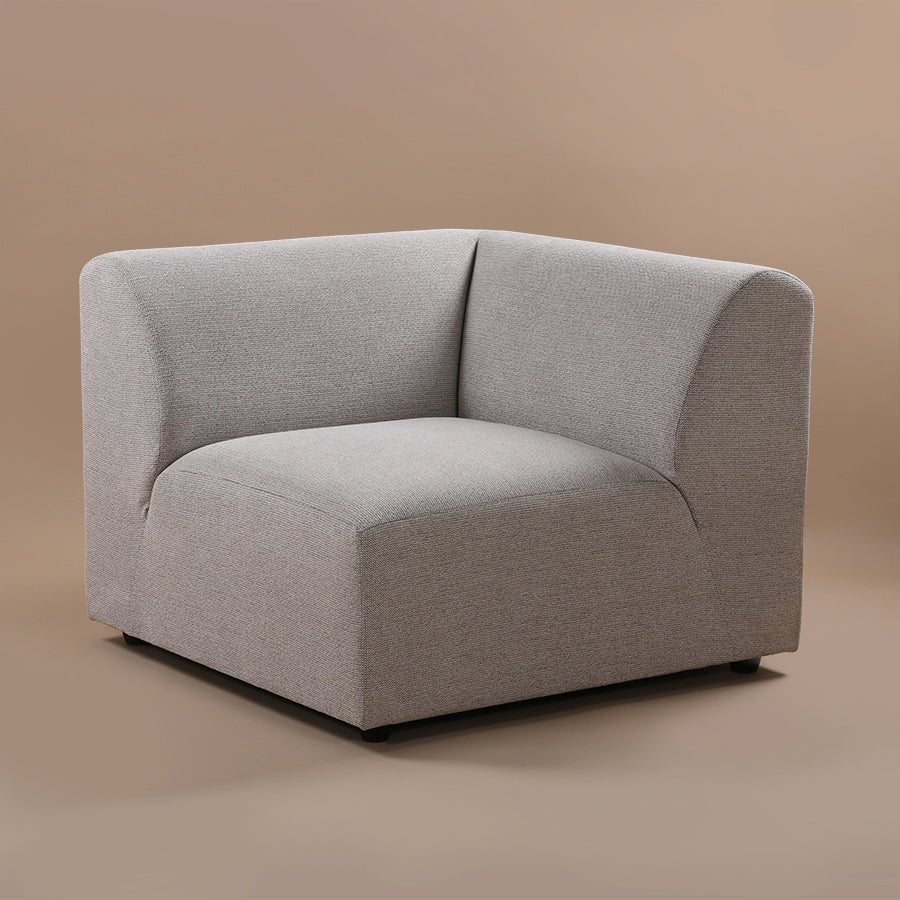 Sectional modern sofa in light grey